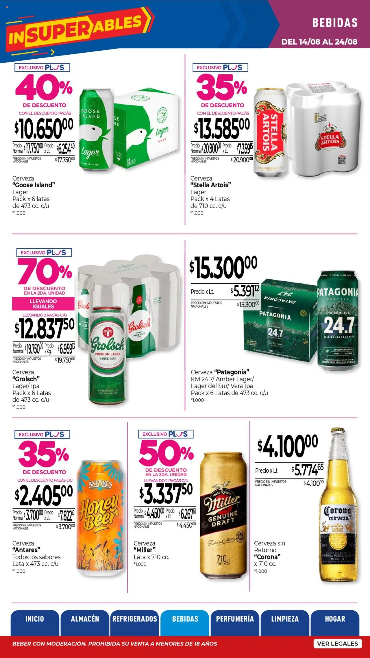 La Anonima - Insuperables - z5 │ válido desde el 14.08.2025 | Página: 18 | Productos: Cerveza