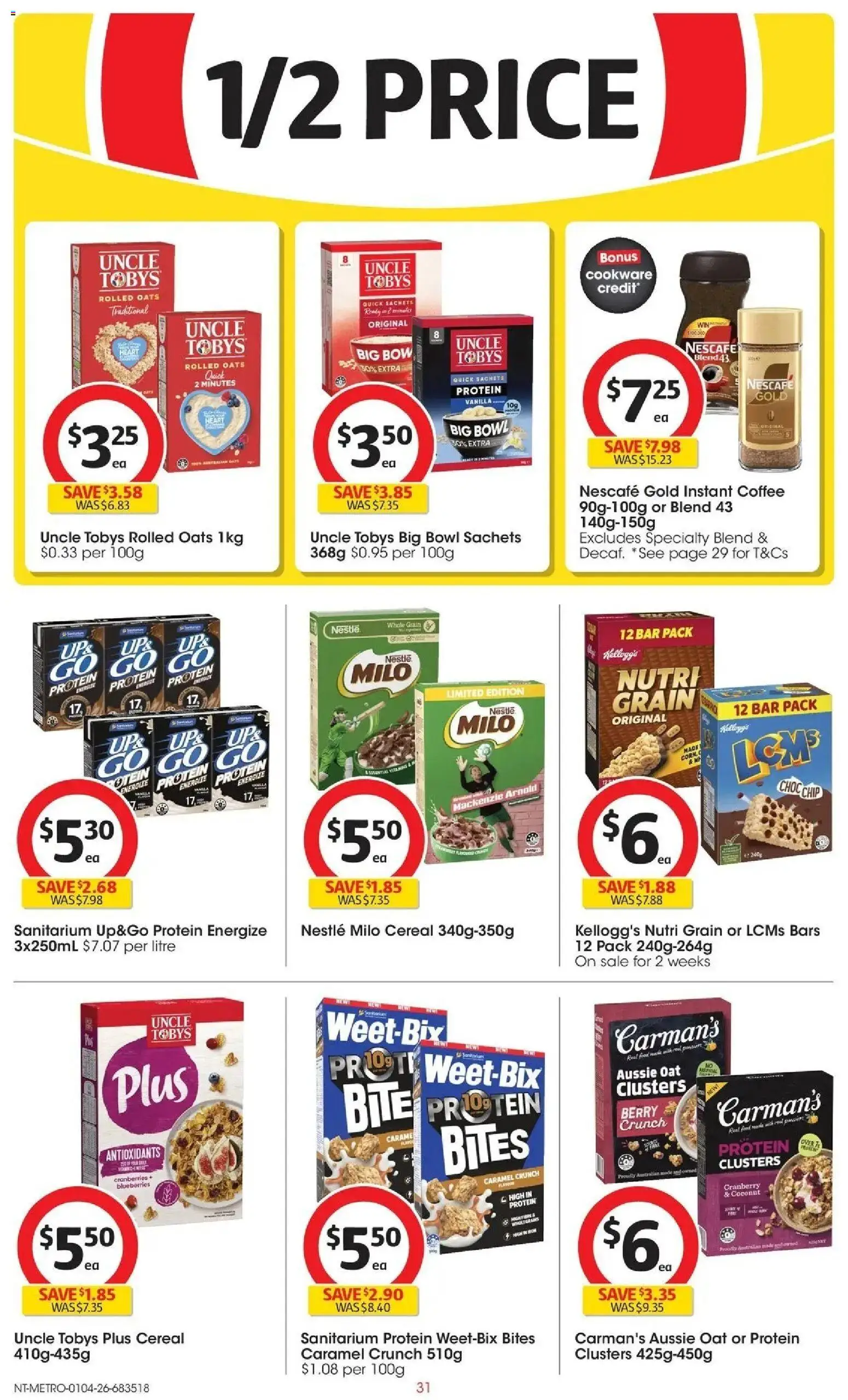 Deals catalogue - valid from 31.03.2026 | Page: 31 | Products: Cookware, Cereal, Blueberries, Nescafe