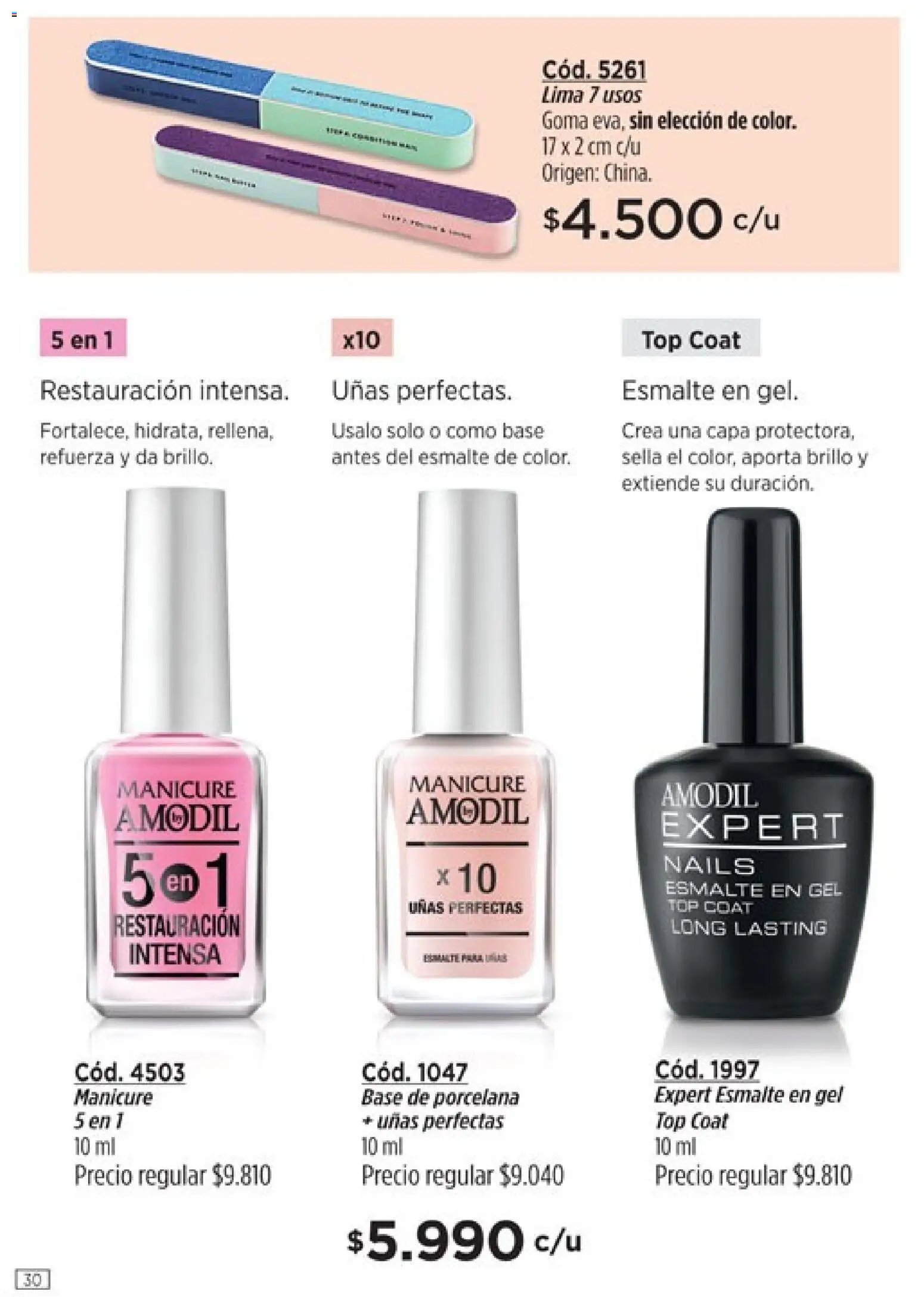 Catálogo Amodil Campaña 6 │ válido desde el 04.03.2026 | Página: 30 | Productos: Top, Lima, Brillo