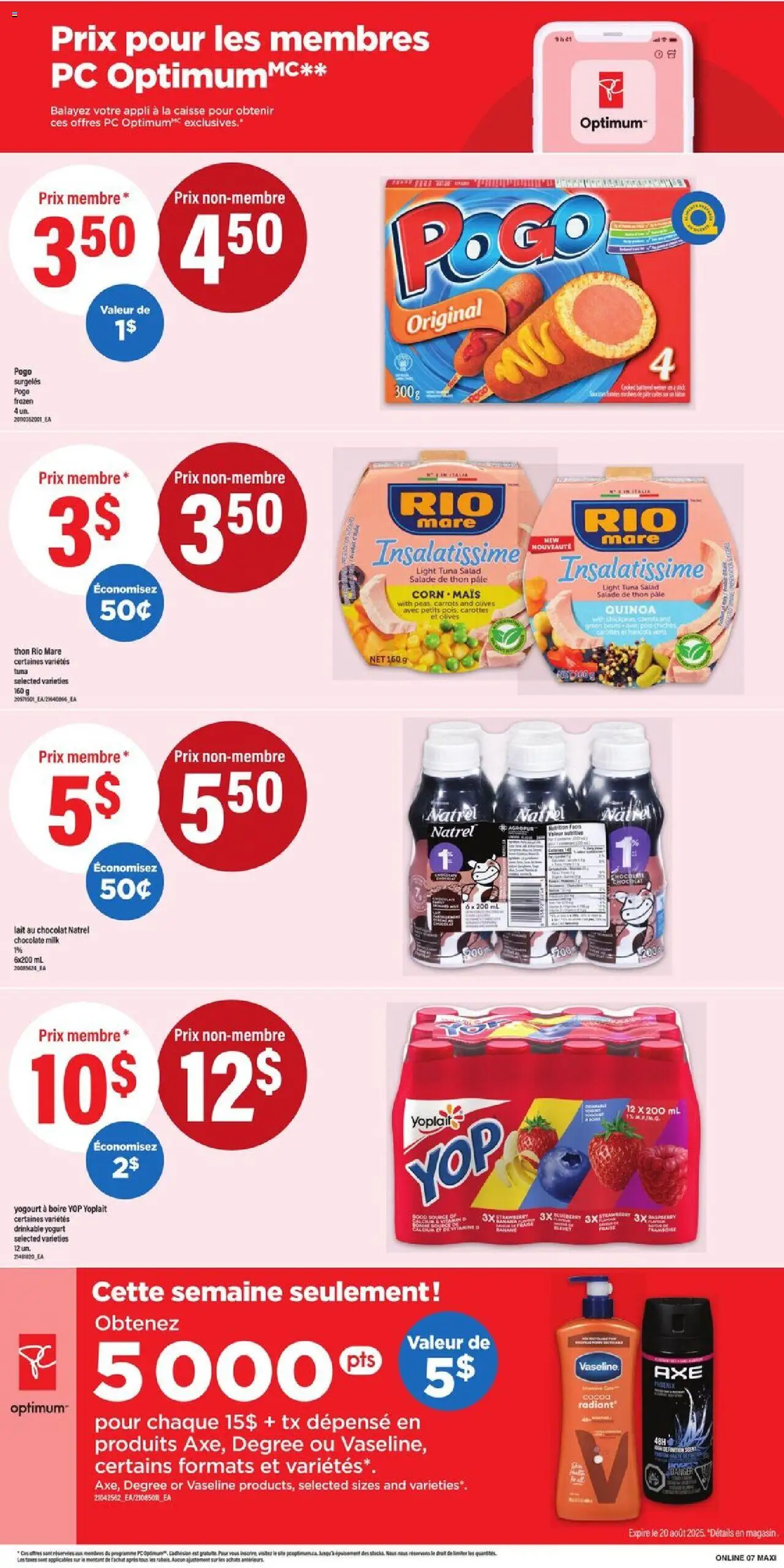 Maxi flyer valid from 14.08.2025 | Page: 10 | Products: Salad, PC, Yogurt, Chocolate
