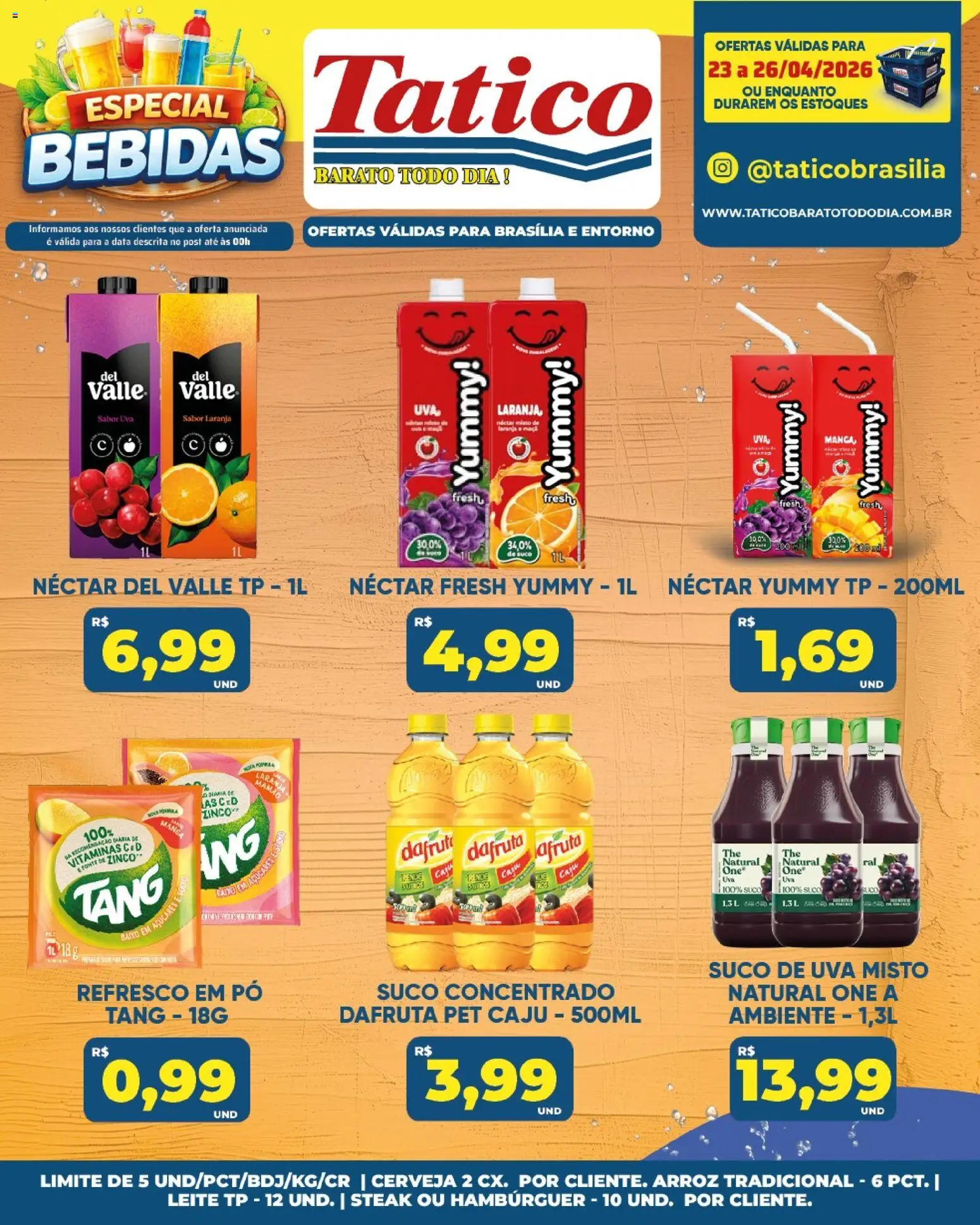 Tatico Folheto - válido de 24.04.2026 | Página: 57 | Produtos: Caju, Refresco, Hambúrguer, Mamão