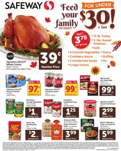 Preview of Safeway weekly ads valid from 19.11.2025