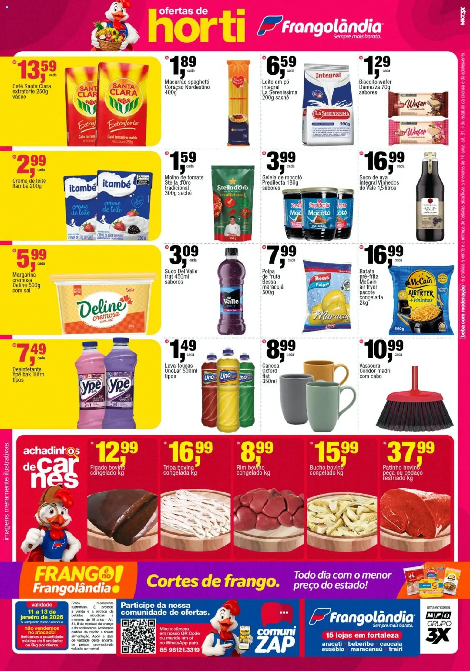 Frangolândia Folheto - válido de 11.01.2026 | Página: 2 | Produtos: Air fryer, Caneca, Cabo, Leite em pó