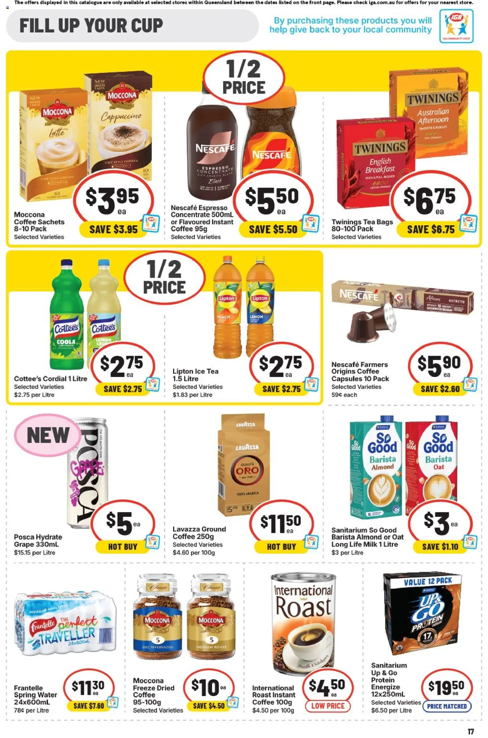 IGA catalogue - valid from 21.01.2026 | Page: 13 | Products: Milk, Lemon, Moccona, Nescafe