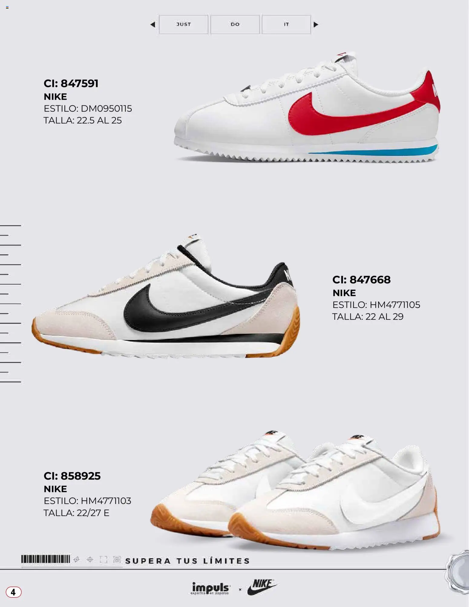 Nuevas ofertas de Impuls válidas en toda la República Mexicana desde el 04.11.2025. ¡Encuentra las mejores ofertas en Impuls catálogo De Zapatillas NIKE 2025! | Página: 4