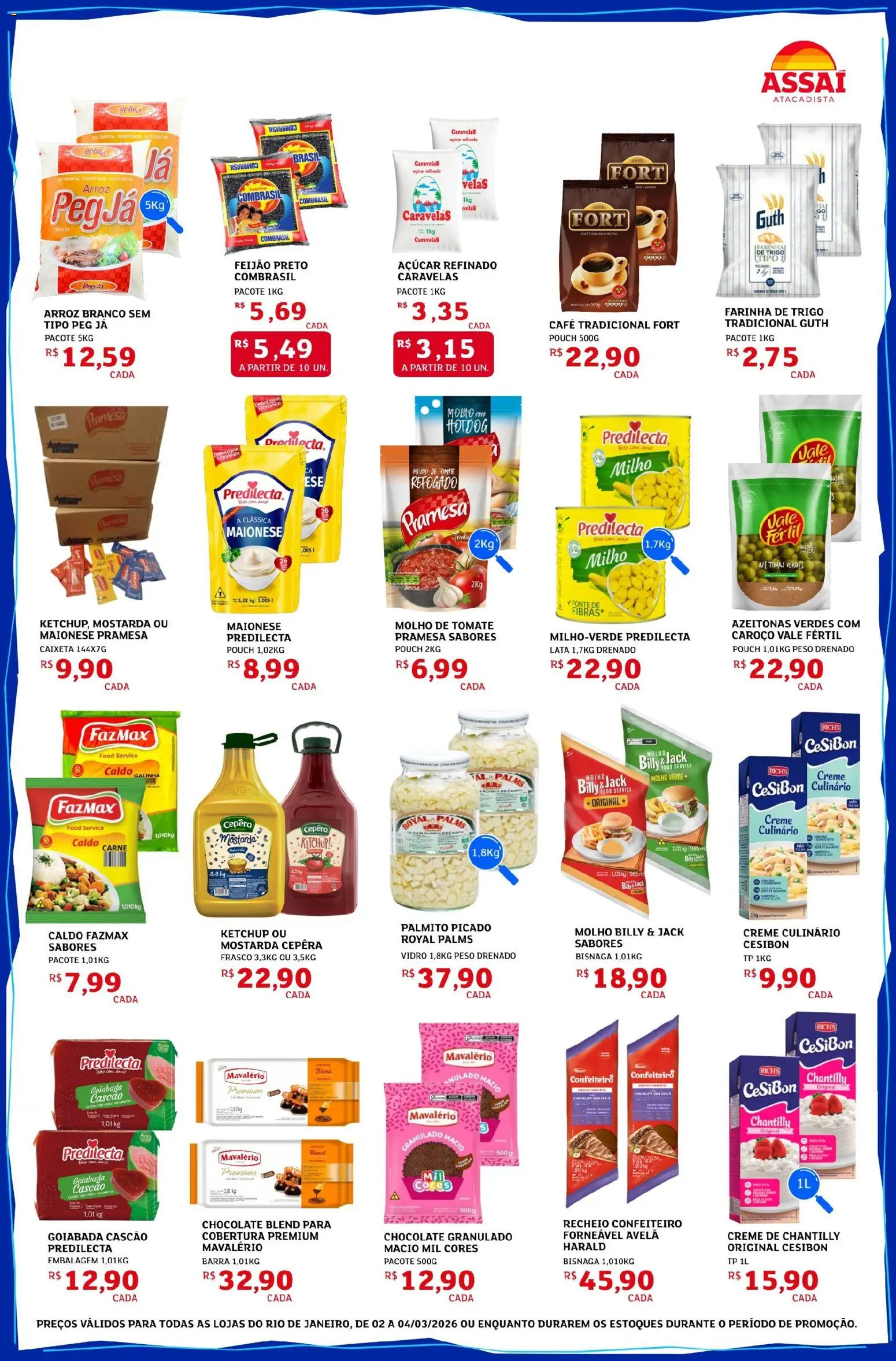 Assaí Atacadista Folheto - válido de 02.03.2026 | Página: 2 | Produtos: Velas, Café, Arroz, Maionese