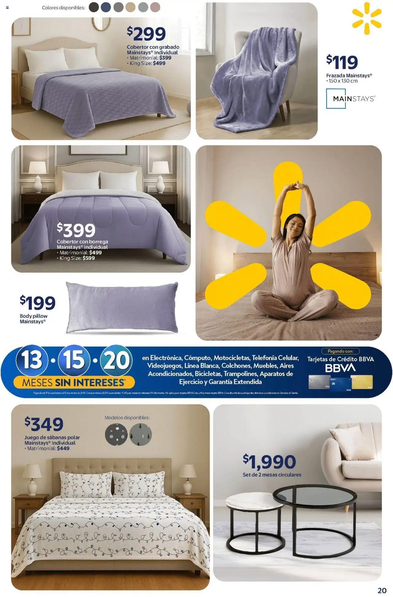 Nuevas ofertas de Walmart válidas en toda la República Mexicana desde el 17.09.2025. ¡Encuentra las mejores ofertas en Walmart - Folleto! | Página: 19 | Productos: Pan, Juego, Body, Sabanas