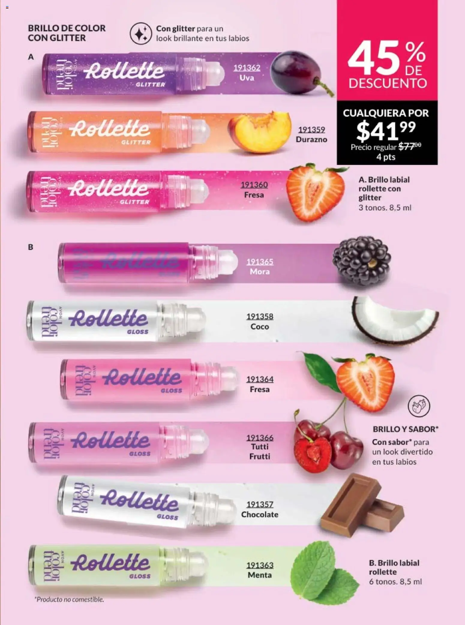 Nuevas ofertas de AVON válidas en toda la República Mexicana desde el 10.01.2026. ¡Encuentra las mejores ofertas en AVON campaña 2 2026! | Página: 63 | Productos: Fresa, Brillo, Chocolate, Uva