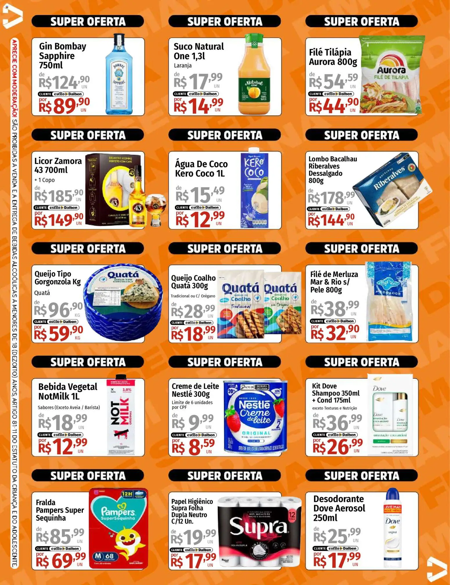 Supermercado Dalben Folheto - válido de 07.11.2025 | Página: 2 | Produtos: Shampoo, Água de coco, Lombo, Queijo