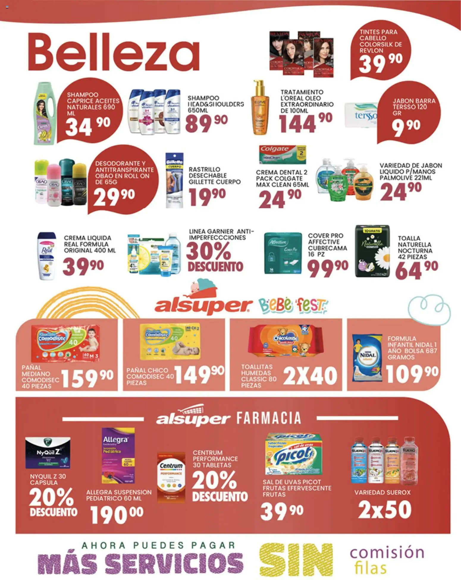 Nuevas ofertas de Alsuper válidas en toda la República Mexicana desde el 24.04.2026. ¡Encuentra las mejores ofertas en Alsuper folleto Laguna! | Página: 4 | Productos: Crema, Toalla, Body, Jabón