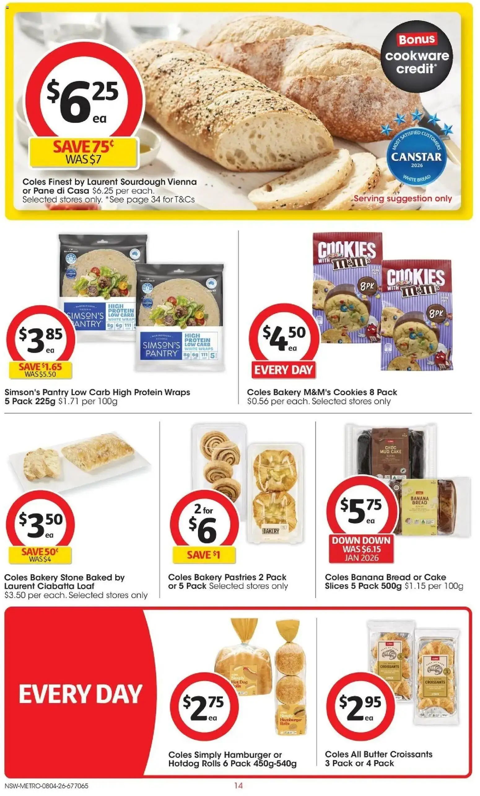 Deals catalogue - valid from 07.04.2026 | Page: 14 | Products: Butter, Bread, Cookware, Bakery