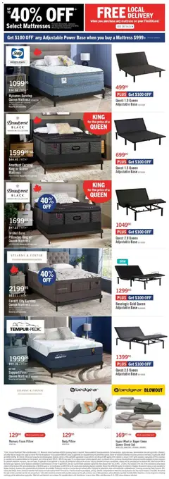 Preview of The Brick - Black Friday  from shop The Brick valid from 02.12.2025 | Page: 12 | Products: Bed, Mattress, Pillow