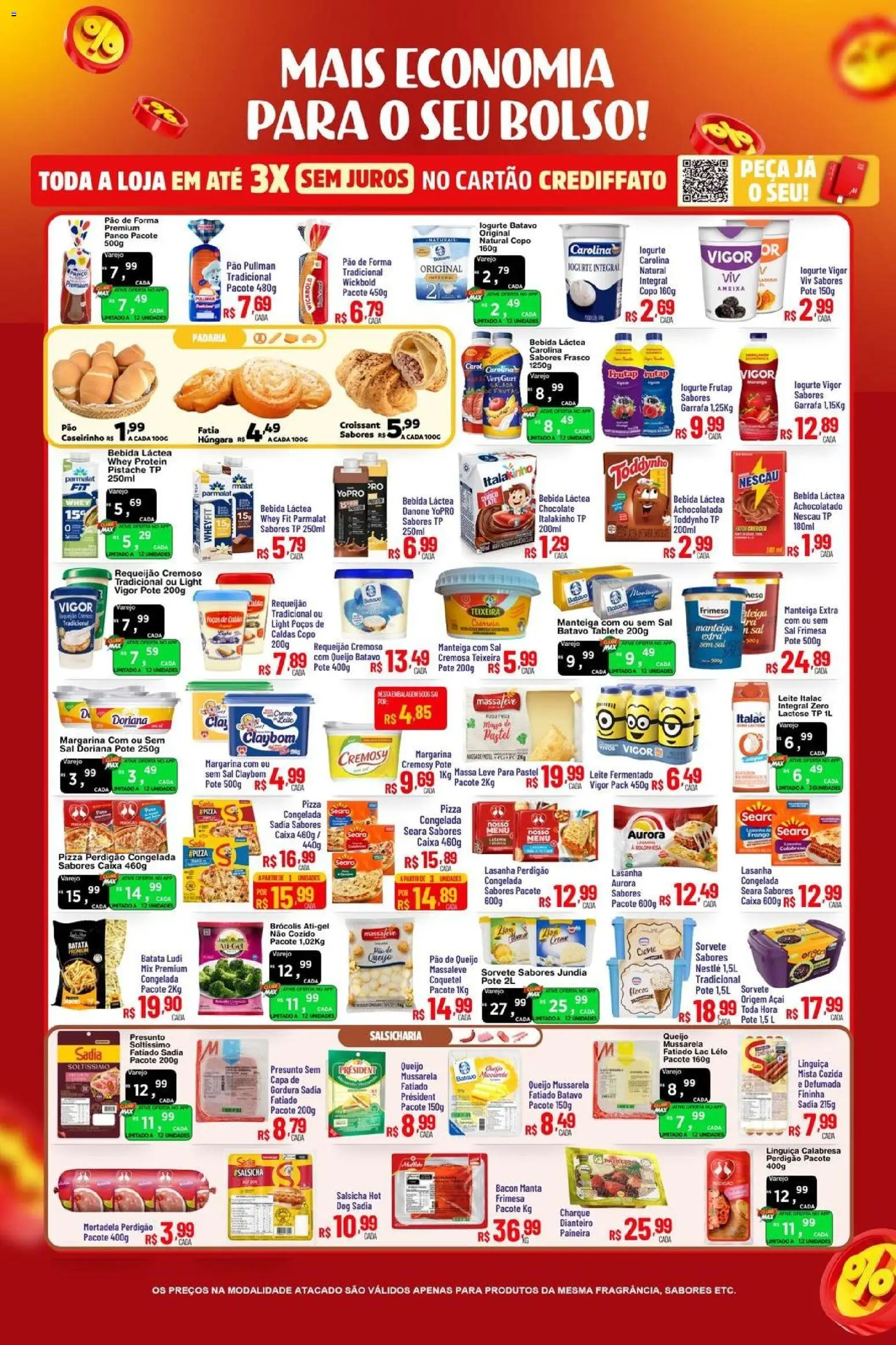 Max Atacadista Folheto - válido de 13.04.2026 | Página: 5 | Produtos: Sal, Mussarela, Leite fermentado, Ameixa