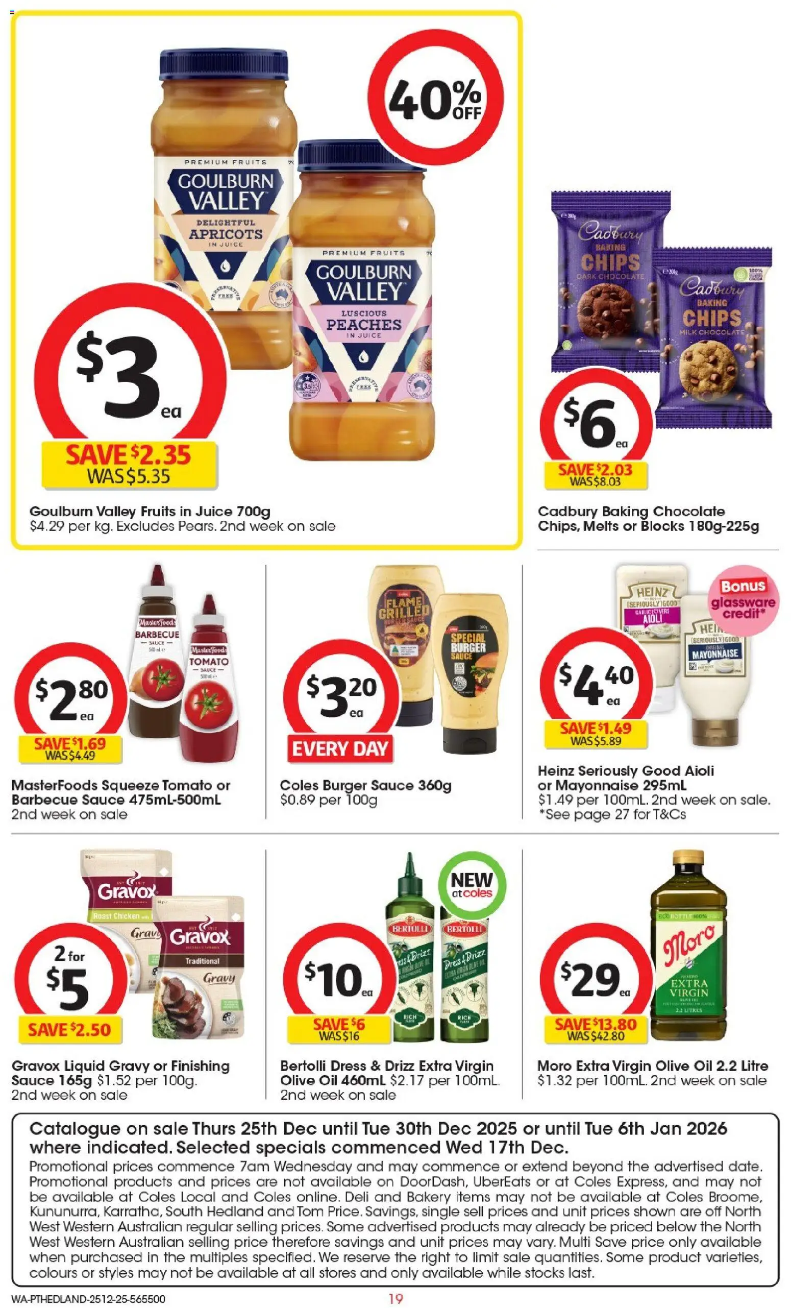 Coles catalogue - valid from 25.12.2025 | Page: 20 | Products: Juice, Glassware, Dress, Sauce