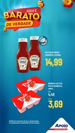 Apoio Mineiro - Ofertas da semana - Pré-Visualização do folheto da loja Apoio Mineiro, válido de 20.04.2026 | Página: 6 | Produtos: Ketchup, Bebida, Bandeja
