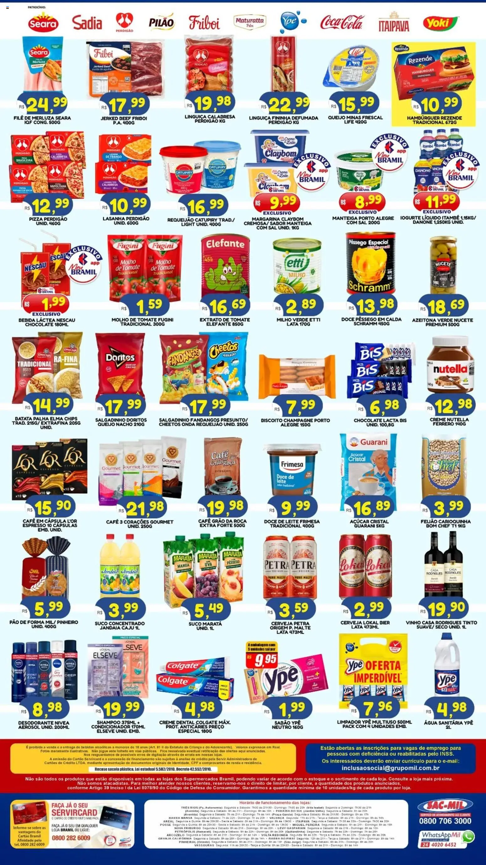 Bramil Supermercados Folheto - válido de 24.11.2025 | Página: 2 | Produtos: Molho de tomate, Cheetos, Sal, Requeijão