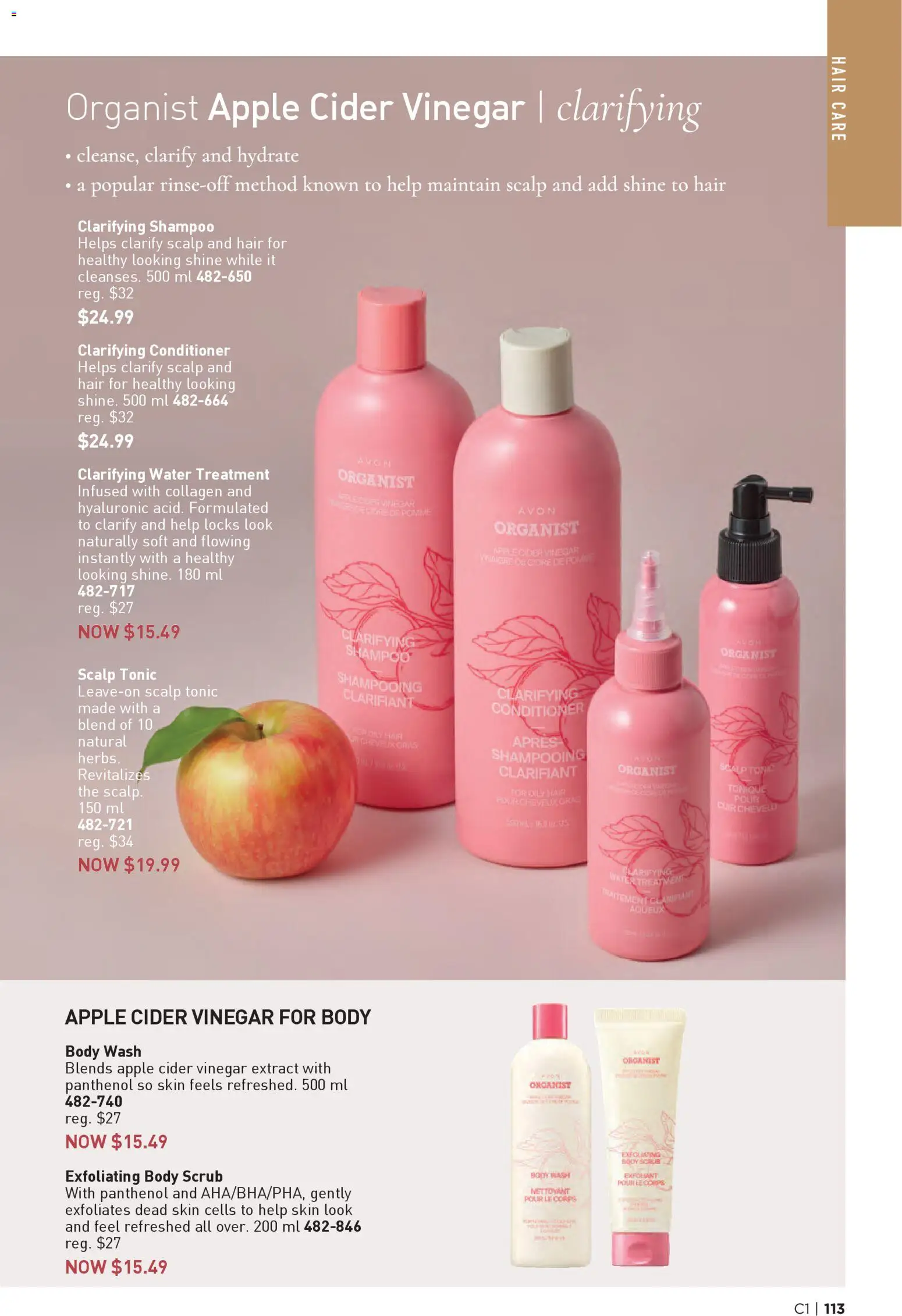 Avon flyer valid from 01.01.2026 | Page: 113 | Products: Shampoo, Conditioner, Body wash