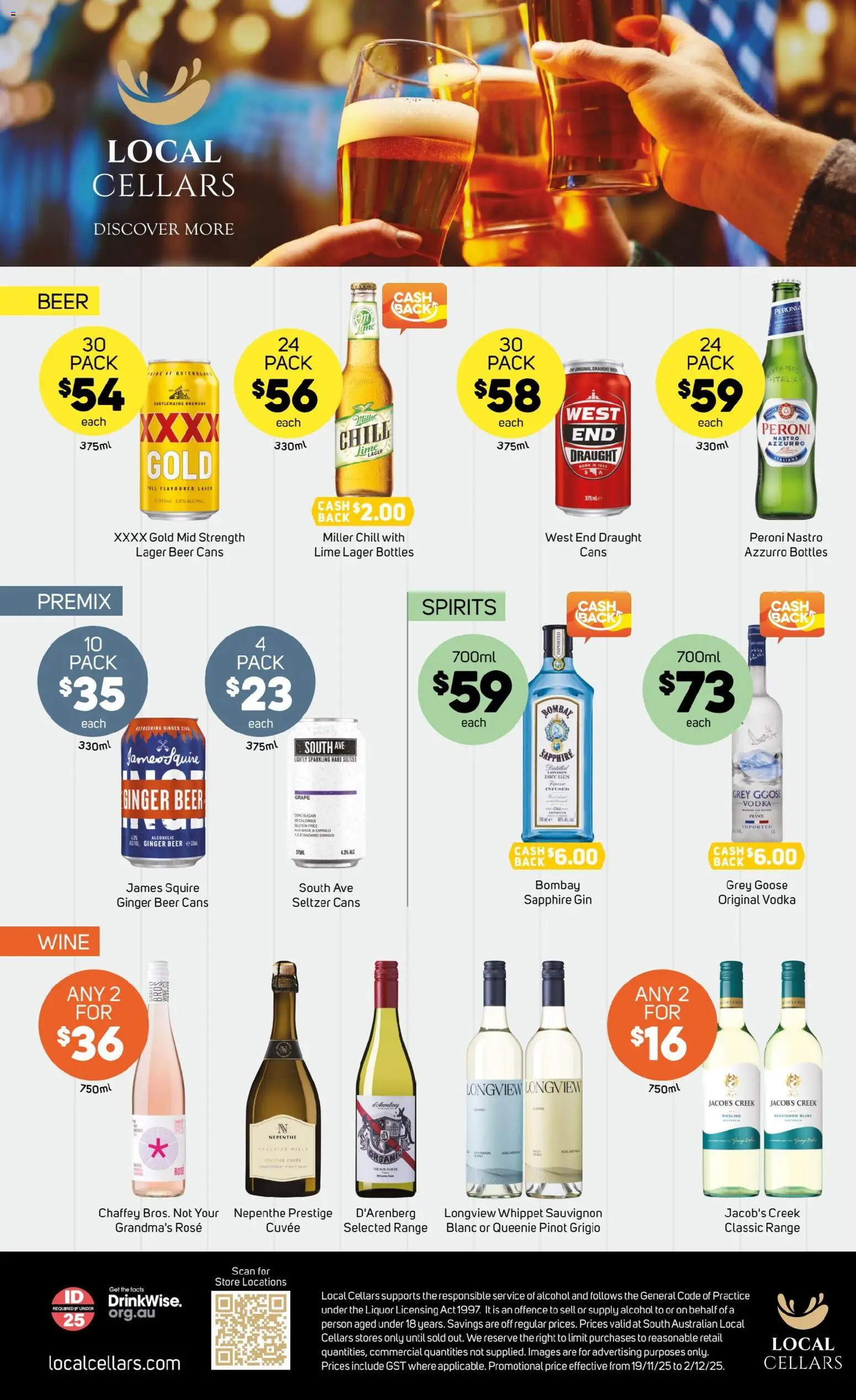 Foodland catalogue - valid from 26.11.2025 | Page: 37 | Products: Ginger, Beer, Gin, Vodka