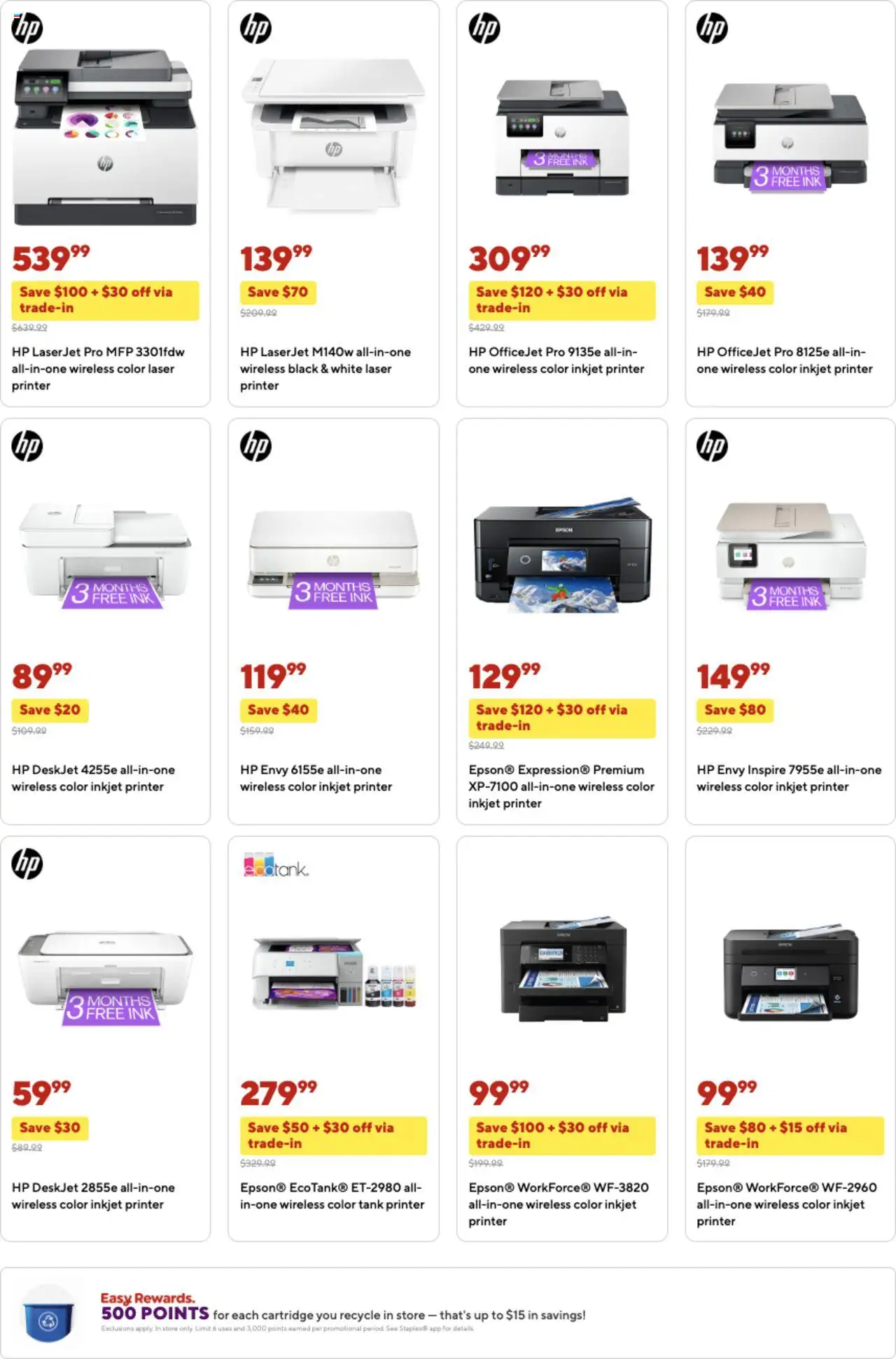 Staples Weekly Ad - valid from 28.09.2025 | Page: 6 | Products: Ink, Printer
