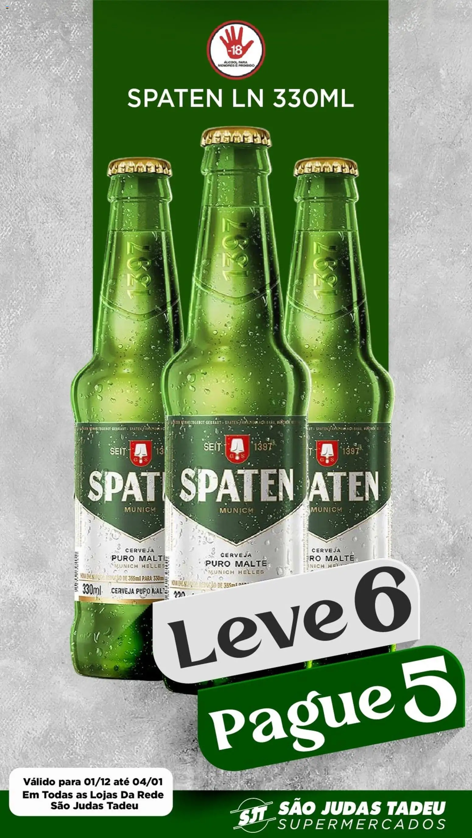 São Judas Tadeu Folheto - válido de 01.01.2026 | Página: 1 | Produtos: Cerveja