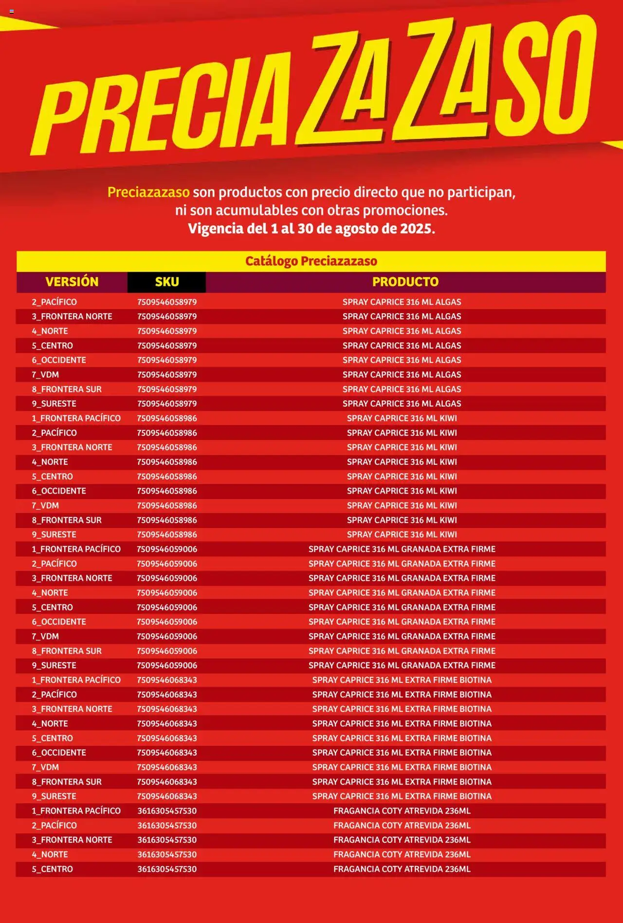 Nuevas ofertas de Soriana válidas en toda la República Mexicana desde el 01.08.2025. ¡Encuentra las mejores ofertas en Soriana - Catálogo Preciazazaso Mercado Nacional! | Página: 142 | Productos: Kiwi, Fragancia