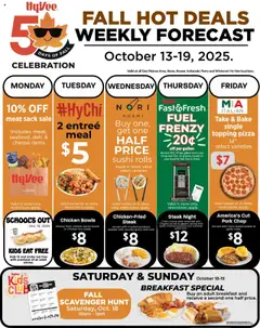 Preview of HyVee weekly ads valid from 13.10.2025