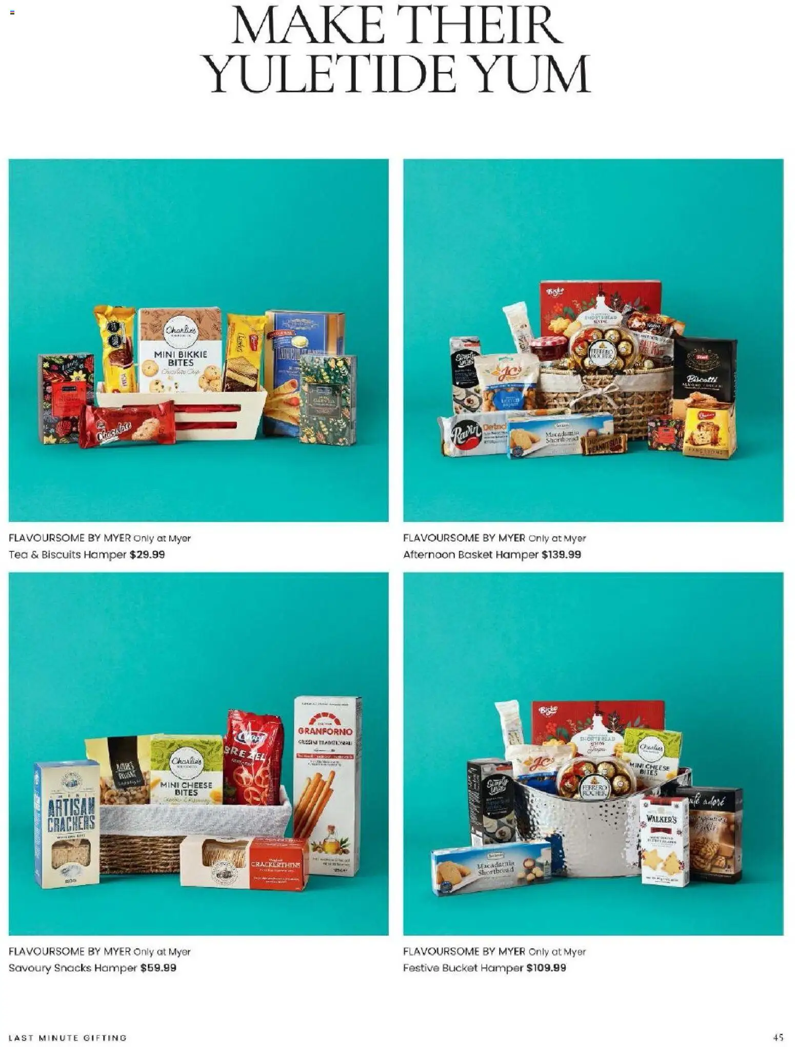 Myer catalogue - valid from 04.12.2025 | Page: 45 | Products: Basket, Crackers, Cheese, Biscuits