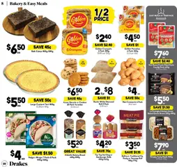 Preview of Drakes  Catalogue  - valid from 14.01.2026 | Page: 8 | Products: Noodles, Pasta, Garlic, Bakery