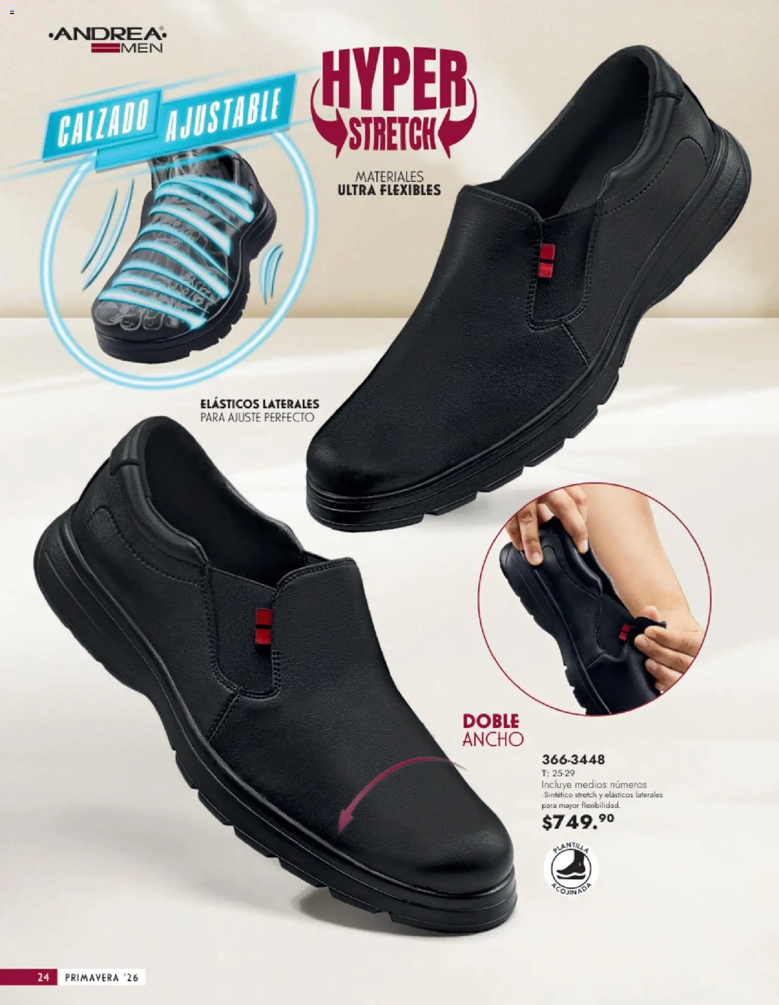 Nuevas ofertas de Andrea válidas en toda la República Mexicana desde el 25.01.2026. ¡Encuentra las mejores ofertas en Andrea catálogo Calzado Caballero! | Página: 24