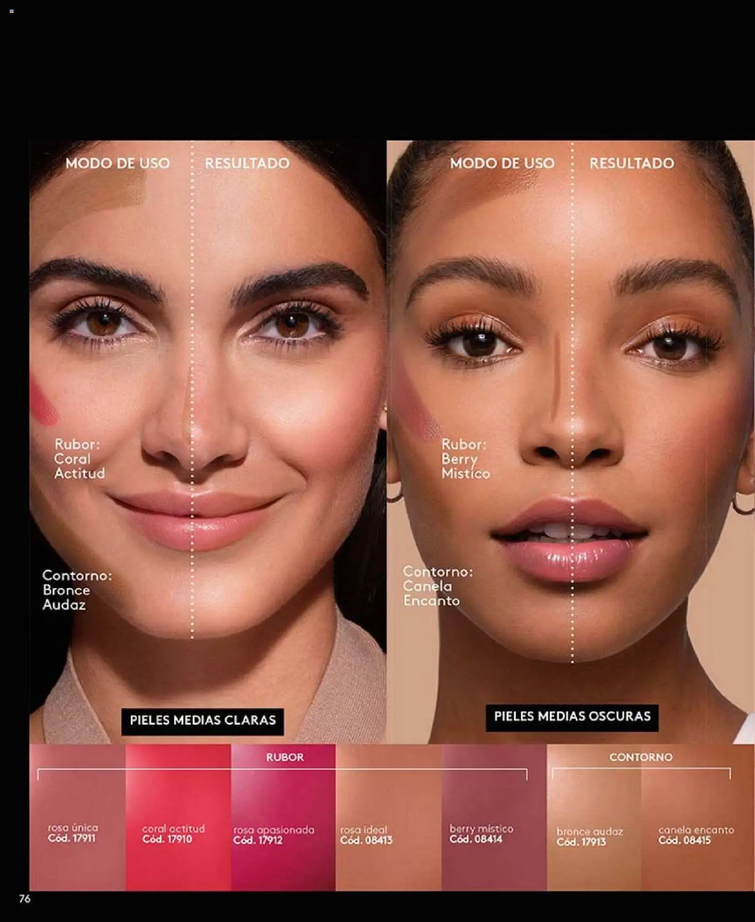 Ésika revista - valida desde el 01.03.2026 | Página: 73 | Productos: Rubor, Contorno, Medias