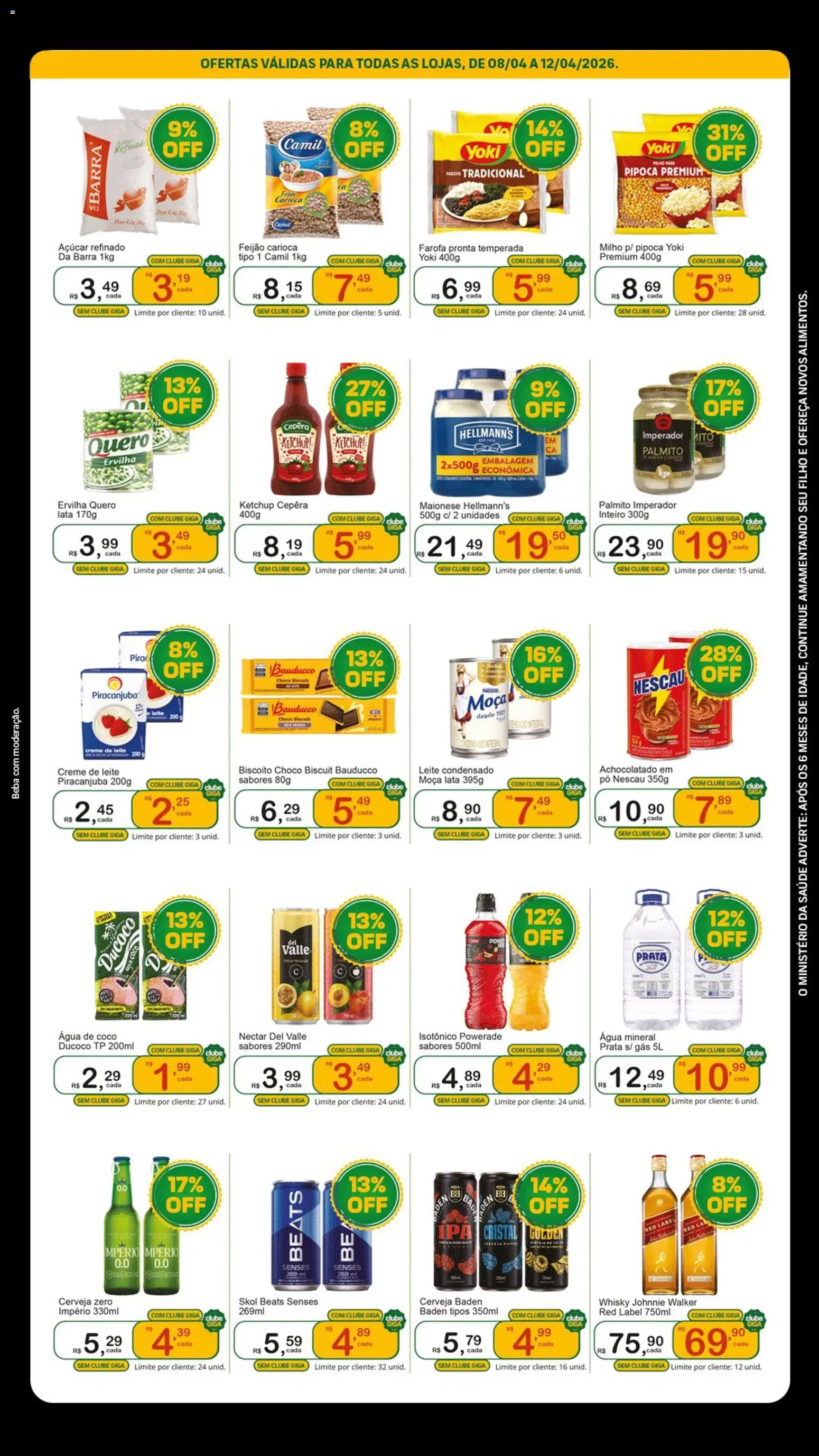 GIGA Atacado Folheto - válido de 08.04.2026 | Página: 2 | Produtos: Ervilha, Pó, Biscoito, Leite condensado