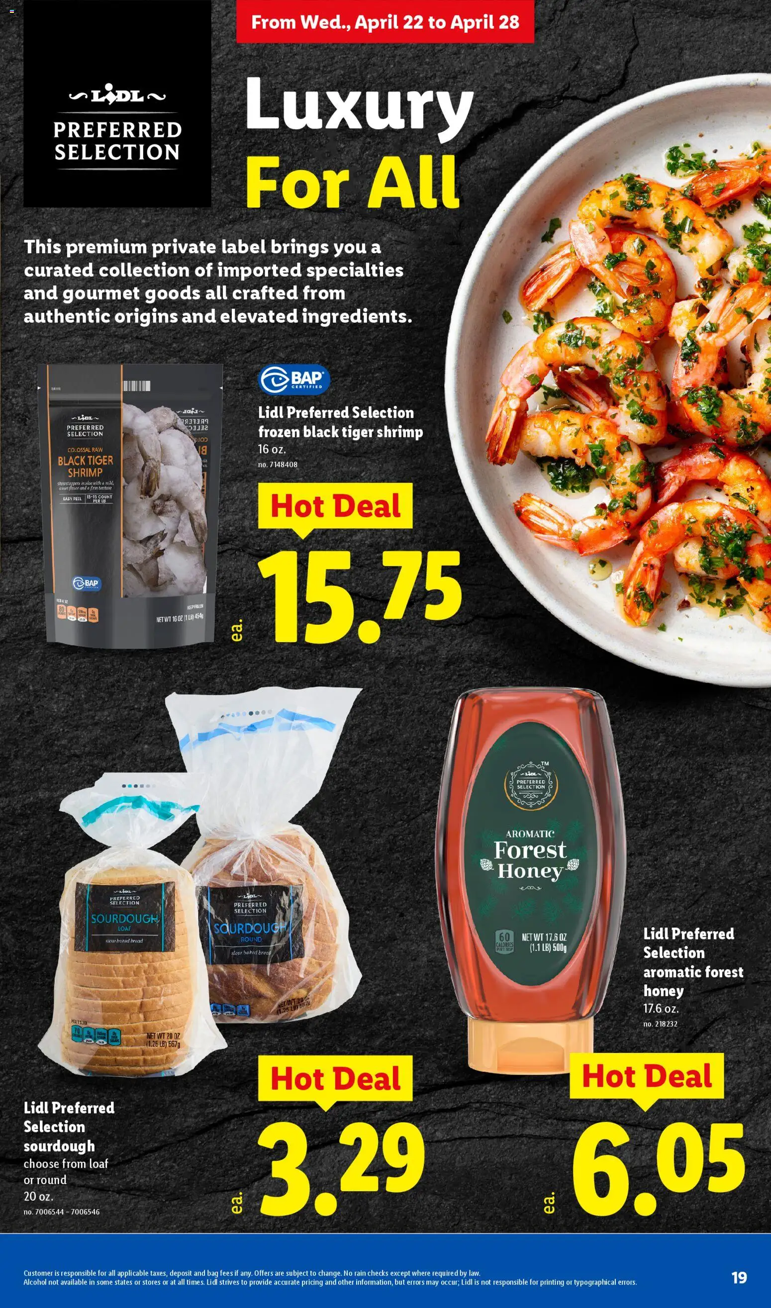 Lidl Weekly Ad - valid from 22.04.2026 | Page: 19 | Products: Bread, Bag