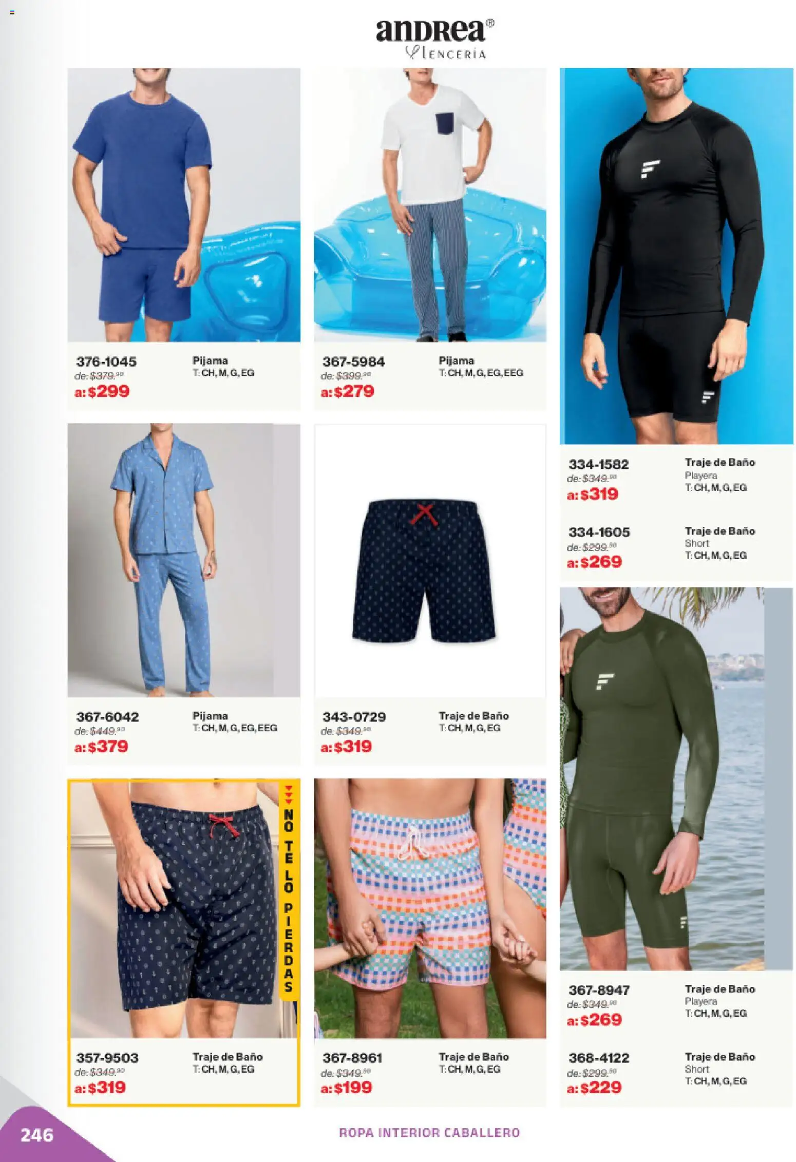 Nuevas ofertas de Andrea válidas en toda la República Mexicana desde el 02.11.2025. ¡Encuentra las mejores ofertas en Andrea catálogo Outlet! | Página: 246 | Productos: Traje, Ropa, Traje de baño, Short