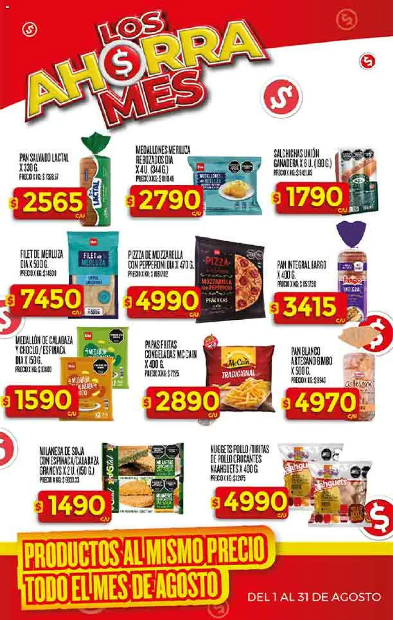 Supermercado DIA Ofertas - Salta y Jujuy │ válido desde el 30.07.2025 | Página: 21 | Productos: Choclo, Milanesa, Pan, Espinaca