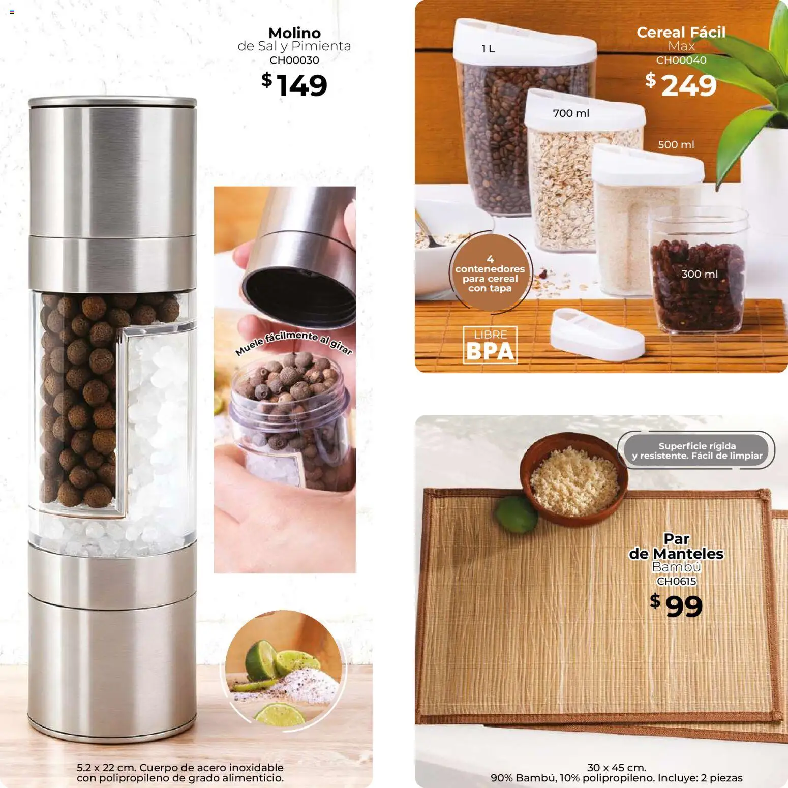 Nuevas ofertas de Colchas Concord válidas en toda la República Mexicana desde el 01.11.2025. ¡Encuentra las mejores ofertas en Colchas Concord catálogo Home! | Página: 13 | Productos: Sal, Pimienta