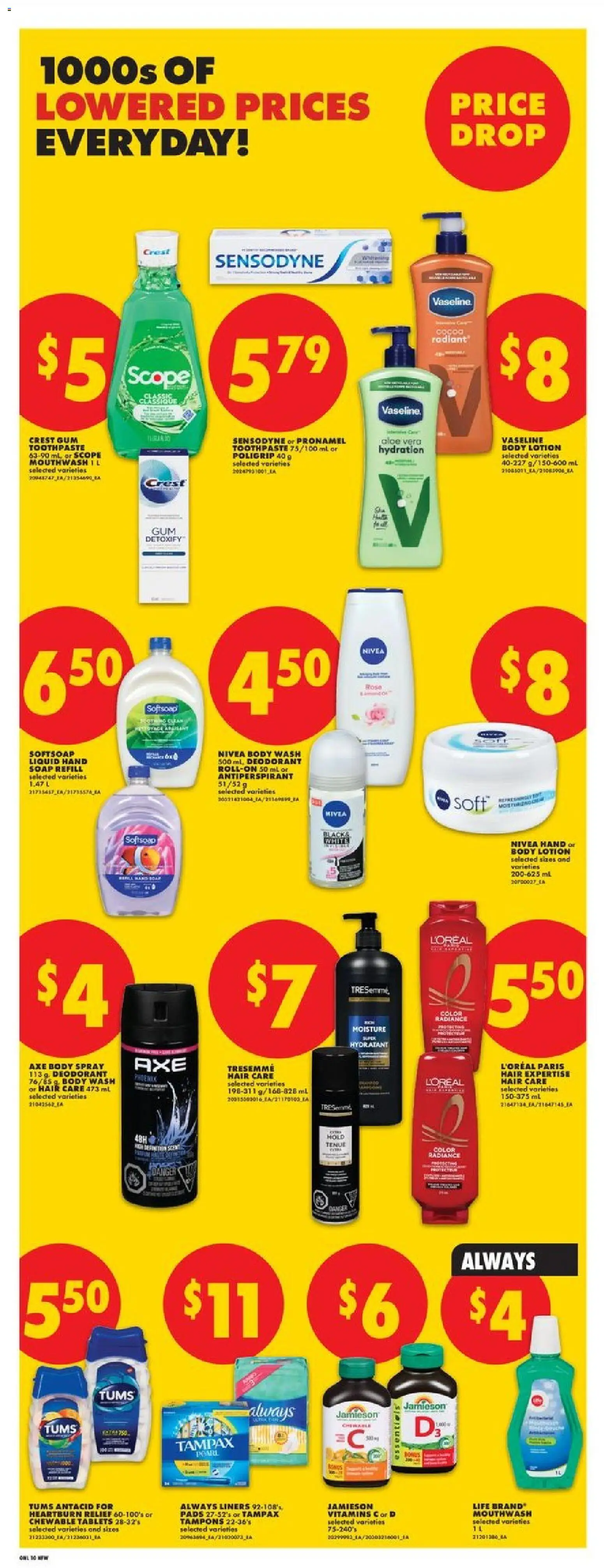 No Frills flyer valid from 16.04.2026 | Page: 20 | Products: Soap, Antiperspirant, Toothpaste, Mouthwash