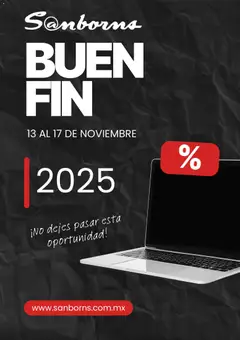 Vista previa de Sanborns Buen Fin , nuevo folleto de la tienda, válido en México a partir del 13.11.2025
