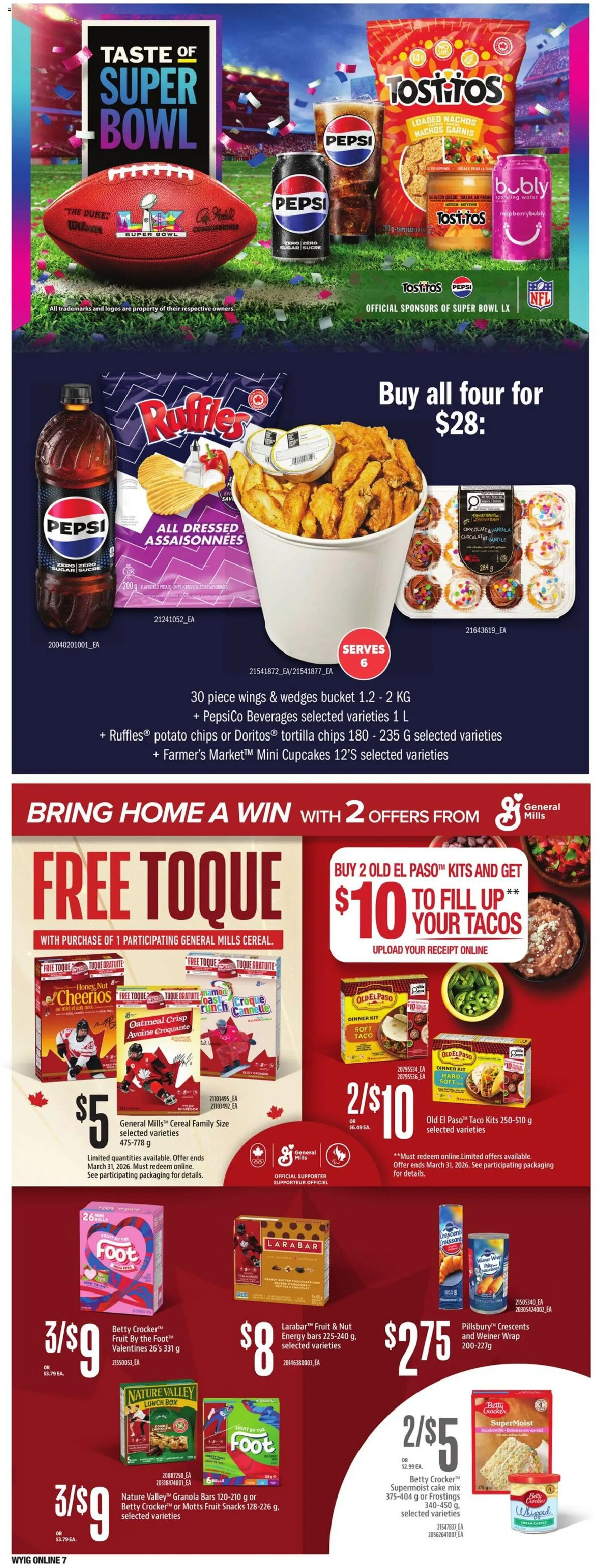 Loblaws flyer valid from 08.01.2026 | Page: 18 | Products: Chips, Cream, Cheese, Chocolate