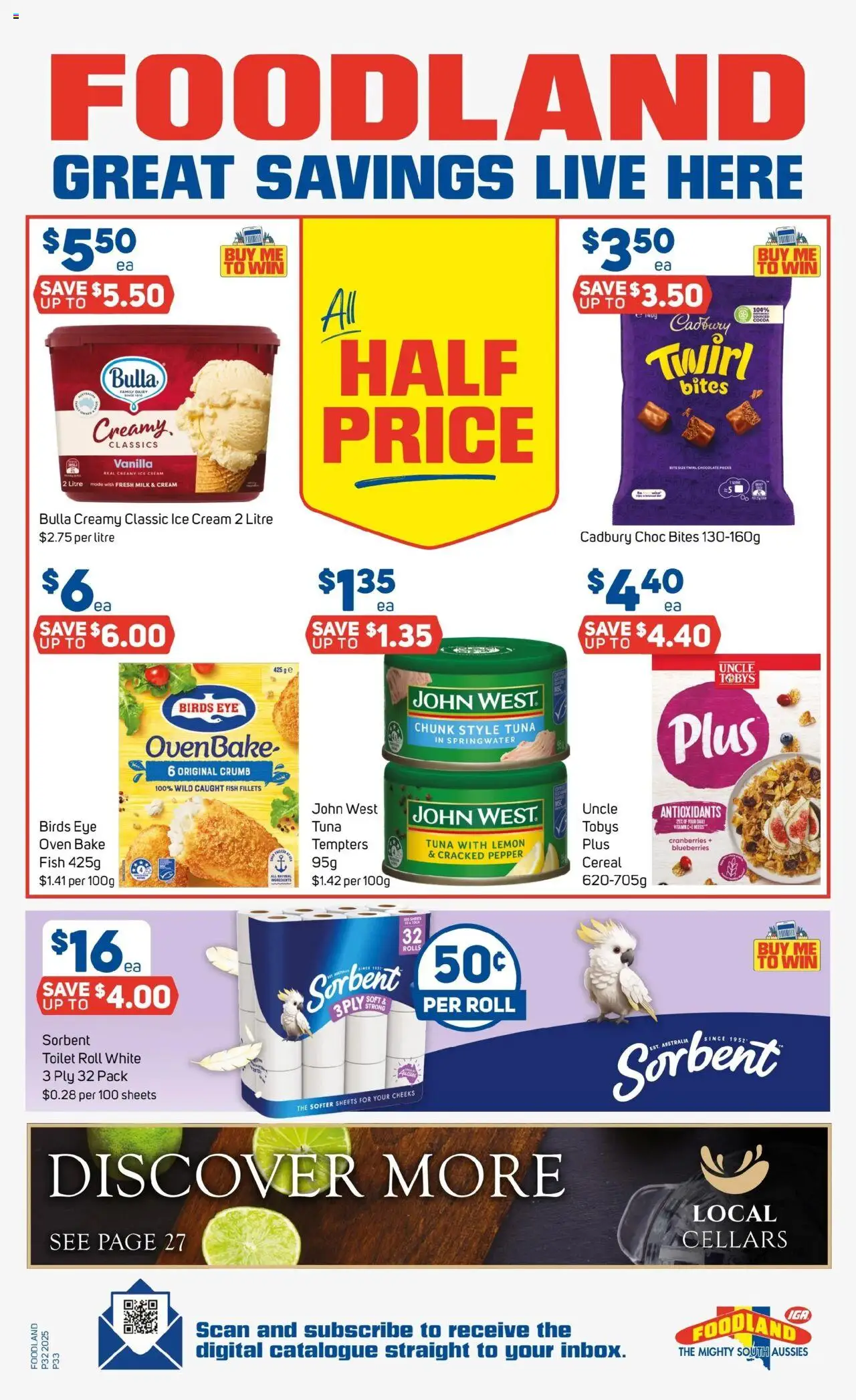 Foodland catalogue - valid from 06.08.2025 | Page: 33 | Products: Toilet, Cream, Lemon, Tuna