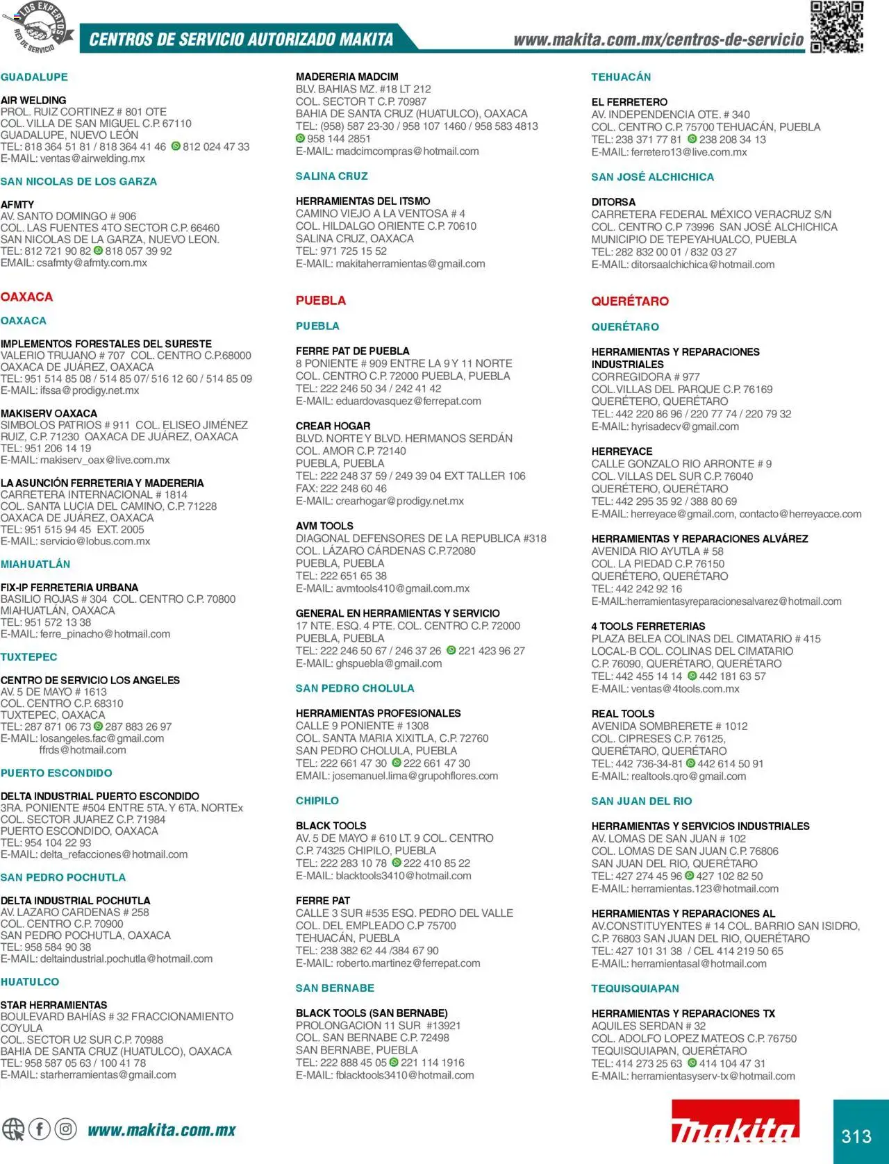 Nuevas ofertas de Makita válidas en toda la República Mexicana desde el 08.07.2024. ¡Encuentra las mejores ofertas en Makita catálogo Accesorios! | Página: 313