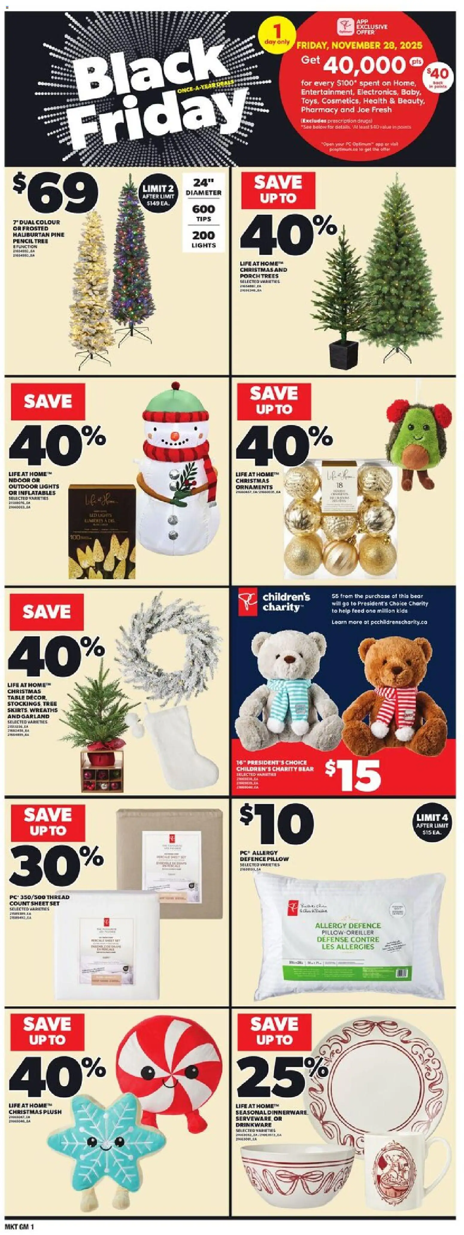 Loblaws flyer valid from 27.11.2025 | Page: 16 | Products: Pillow, Table