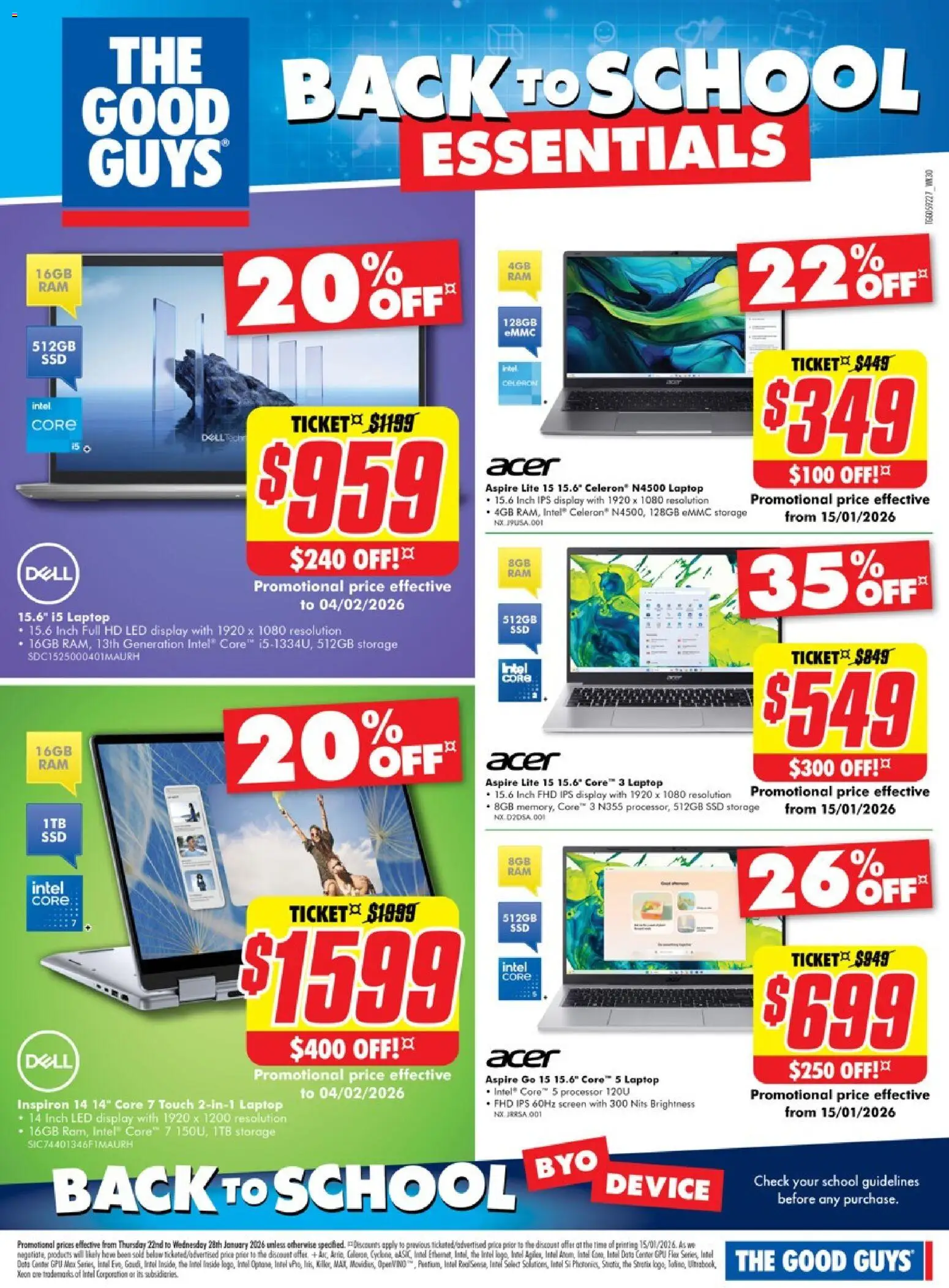 The Good Guys catalogue - valid from 21.01.2026 | Page: 2 | Products: Device, Laptop, Screen