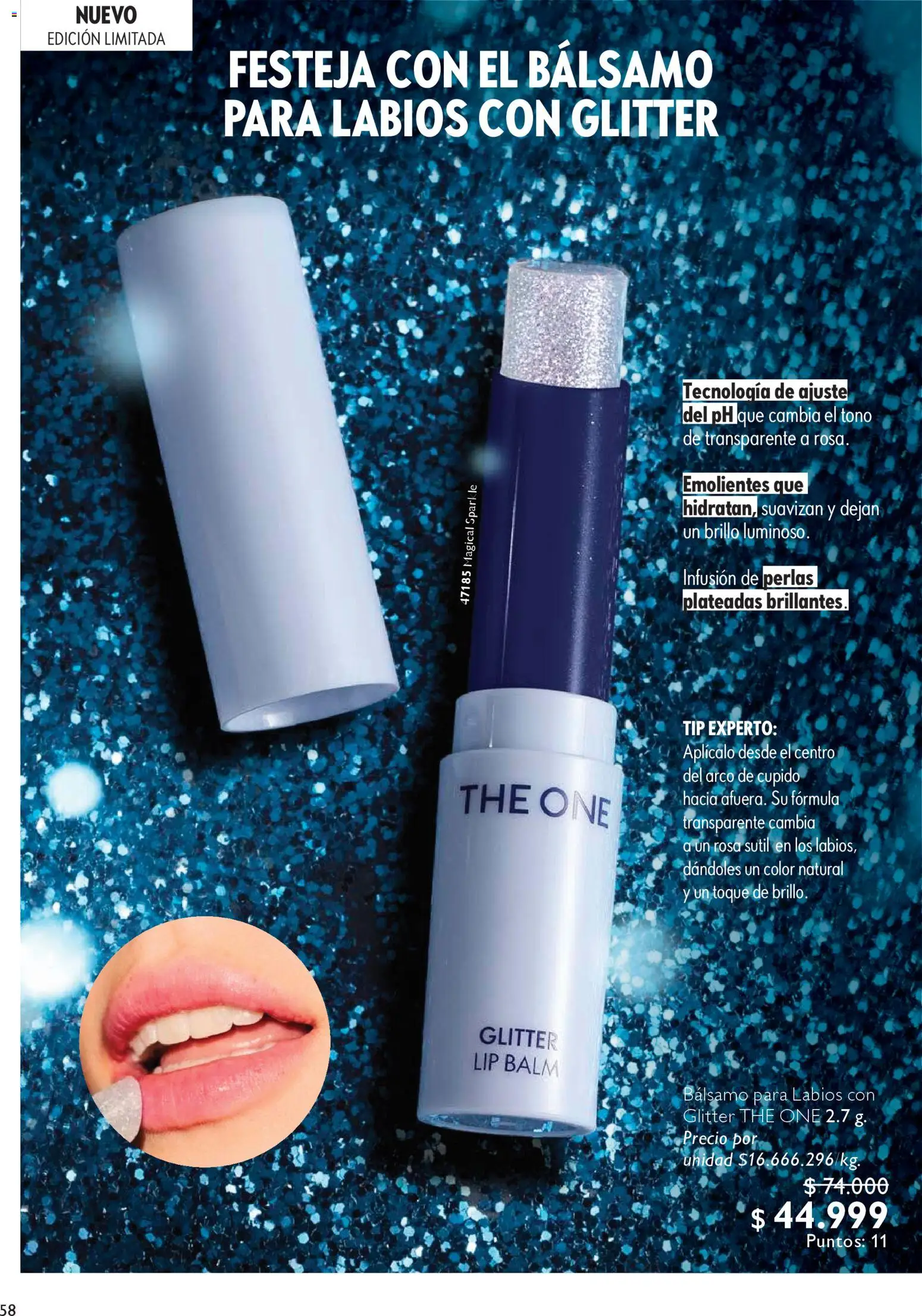 Oriflame revista - valida desde el 06.12.2025 | Página: 58 | Productos: Glitter, Bálsamo, Brillo