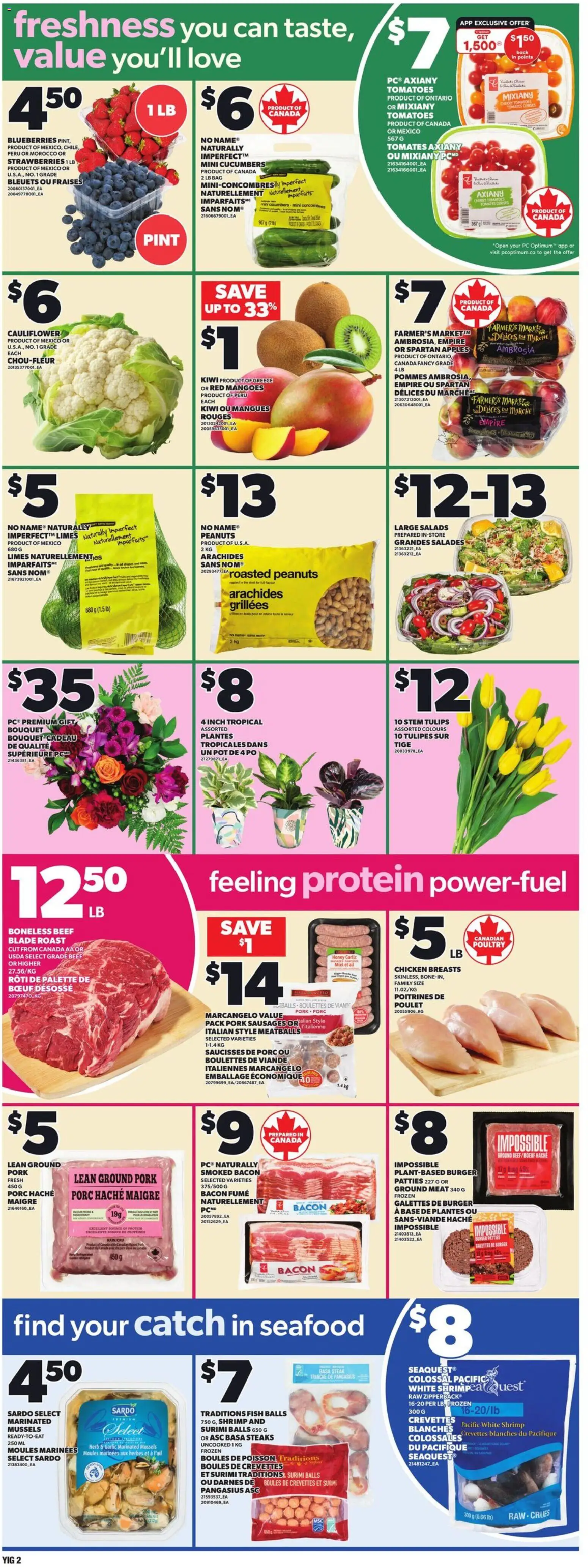 Independent Grocer flyer valid from 15.01.2026 | Page: 5 | Products: Fish, Strawberries, Bag, Chicken