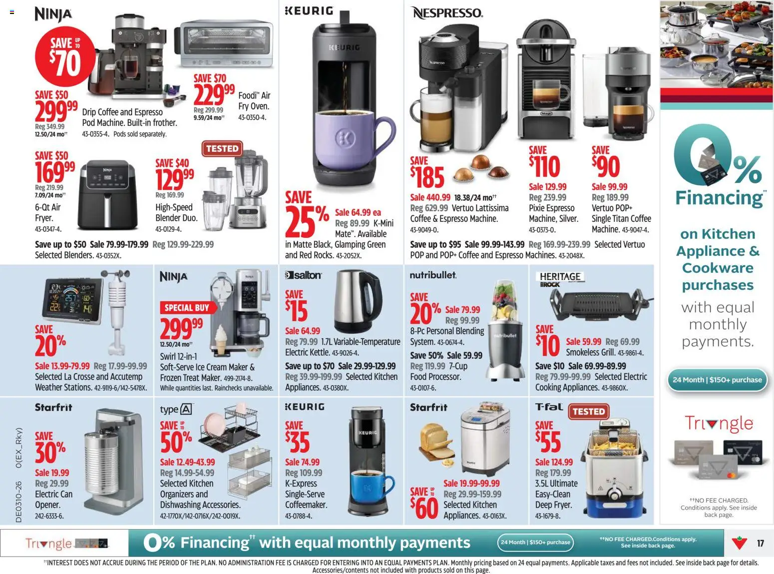 Canadian Tire flyer valid from 05.03.2026 | Page: 17 | Products: Cream, Ice cream, Coffee