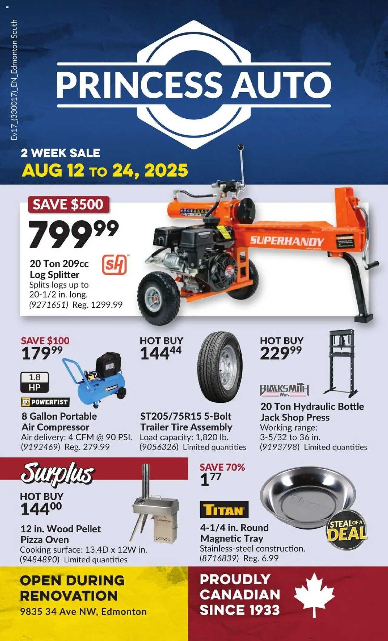 Princess Auto flyer valid from 12.08.2025 | Page: 1