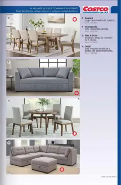Vista previa de Costco - Revista Enero, nuevo folleto de la tienda, válido en México a partir del 01.01.2026 | Página: 109 | Productos: Sofá, Juego, Juego de comedor, Modular