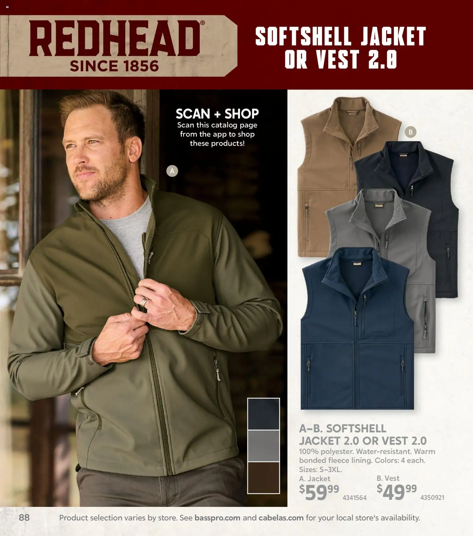 Cabela's Winter Clothing 25 - valid from 20.11.2025 | Page: 88 | Products: Vest, Jacket