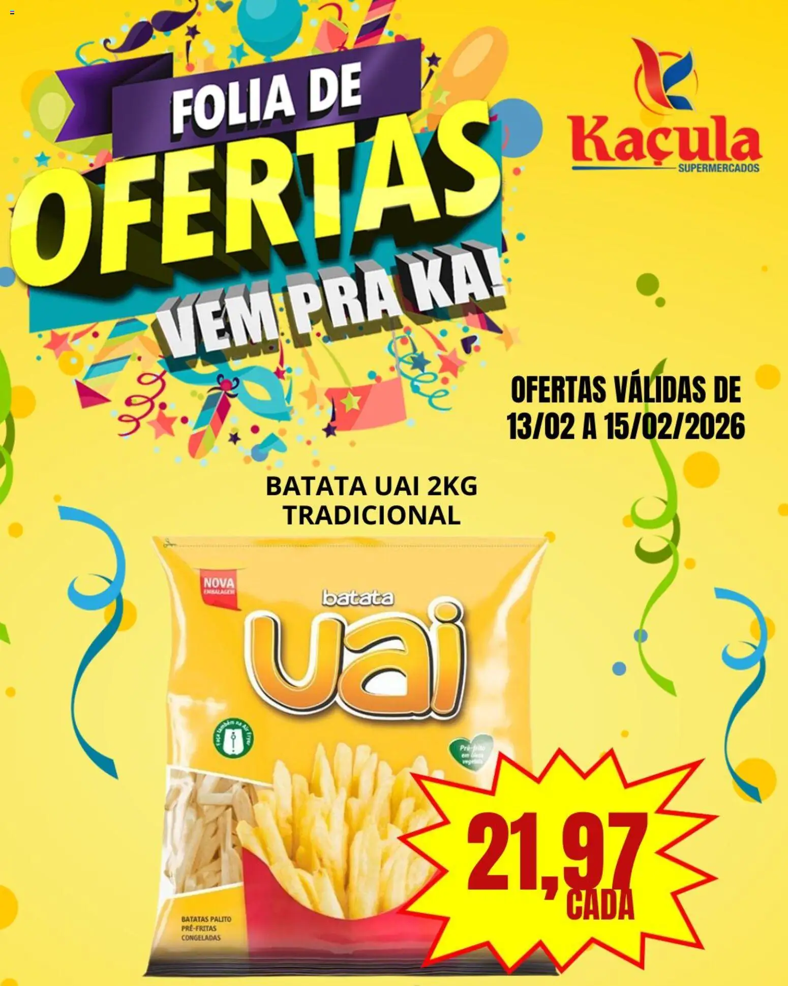 Kaçula Folheto - válido de 13.02.2026 | Página: 8 | Produtos: Batata