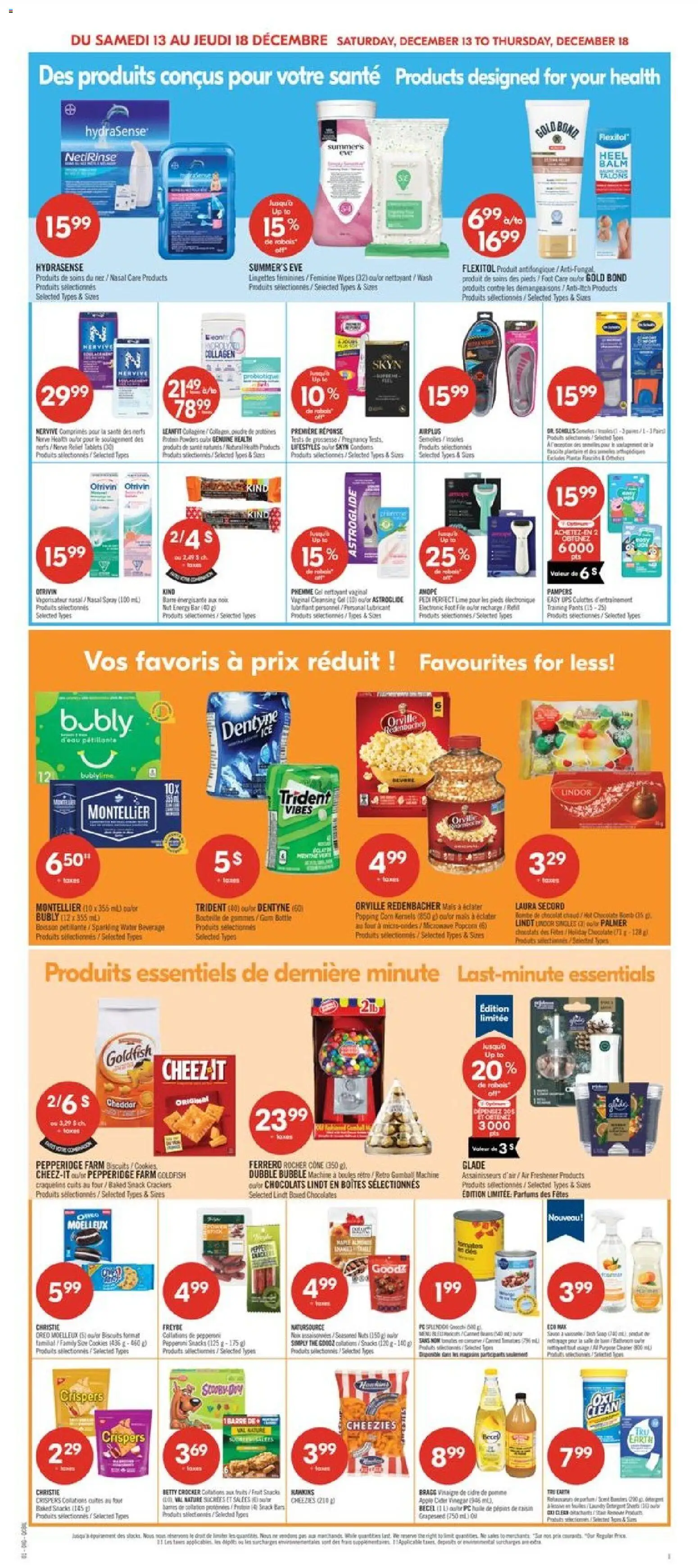 Pharmaprix flyer valid from 12.12.2025 | Page: 14 | Products: Nuts, Detergent, Chocolate, Pants